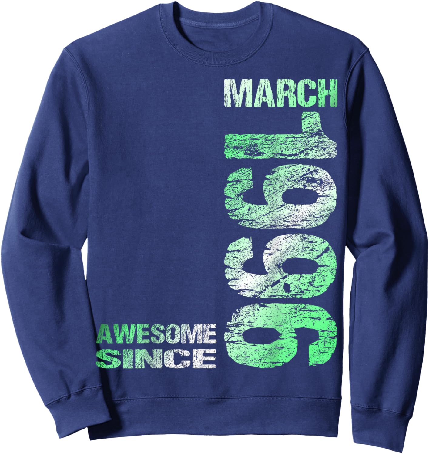 Awesome Since March 1996 30th Birthday Sweatshirt - Sweatshirt | Navy