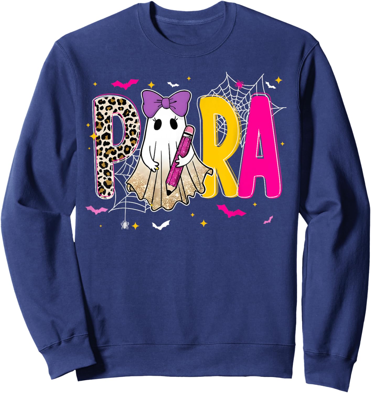 Spooky Halloween Teacher para Counselor SPED Preppy Boo Kids Sweatshirt - Sweatshirt | Navy