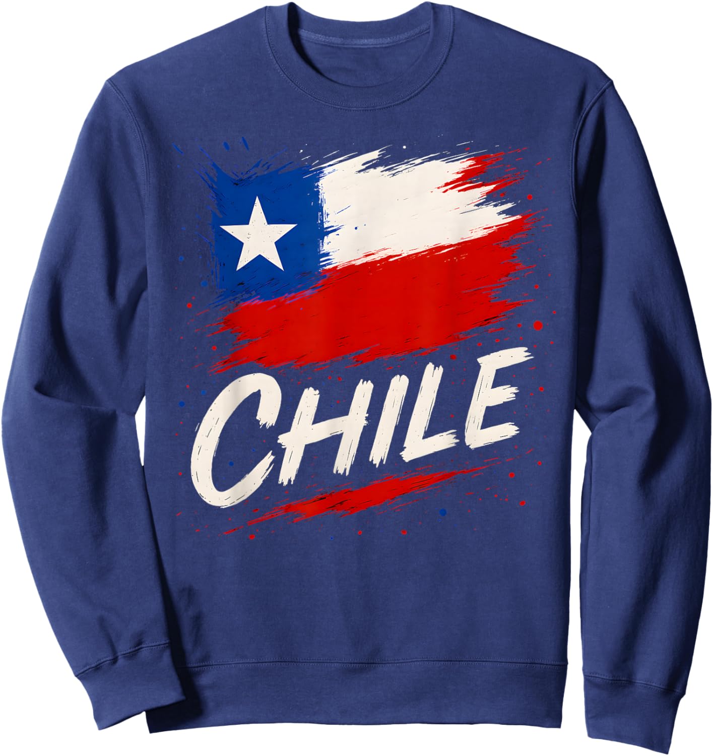 Chile Chilean Flag Sweatshirt - Sweatshirt | Navy