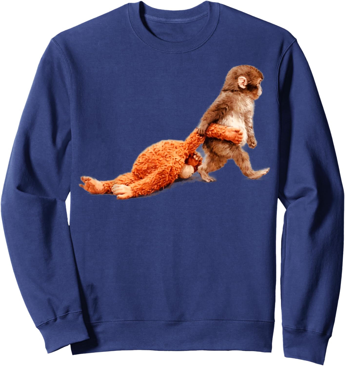 Baby Monkey Punch , Women boy Kids Sweatshirt - Sweatshirt | Navy