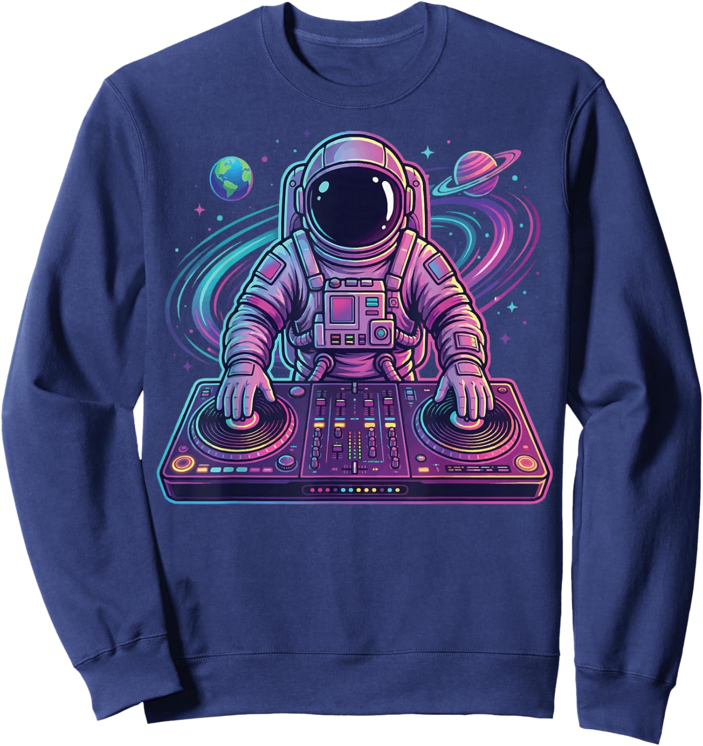 Astronaut DJ in Space Sweatshirt - Sweatshirt | Navy