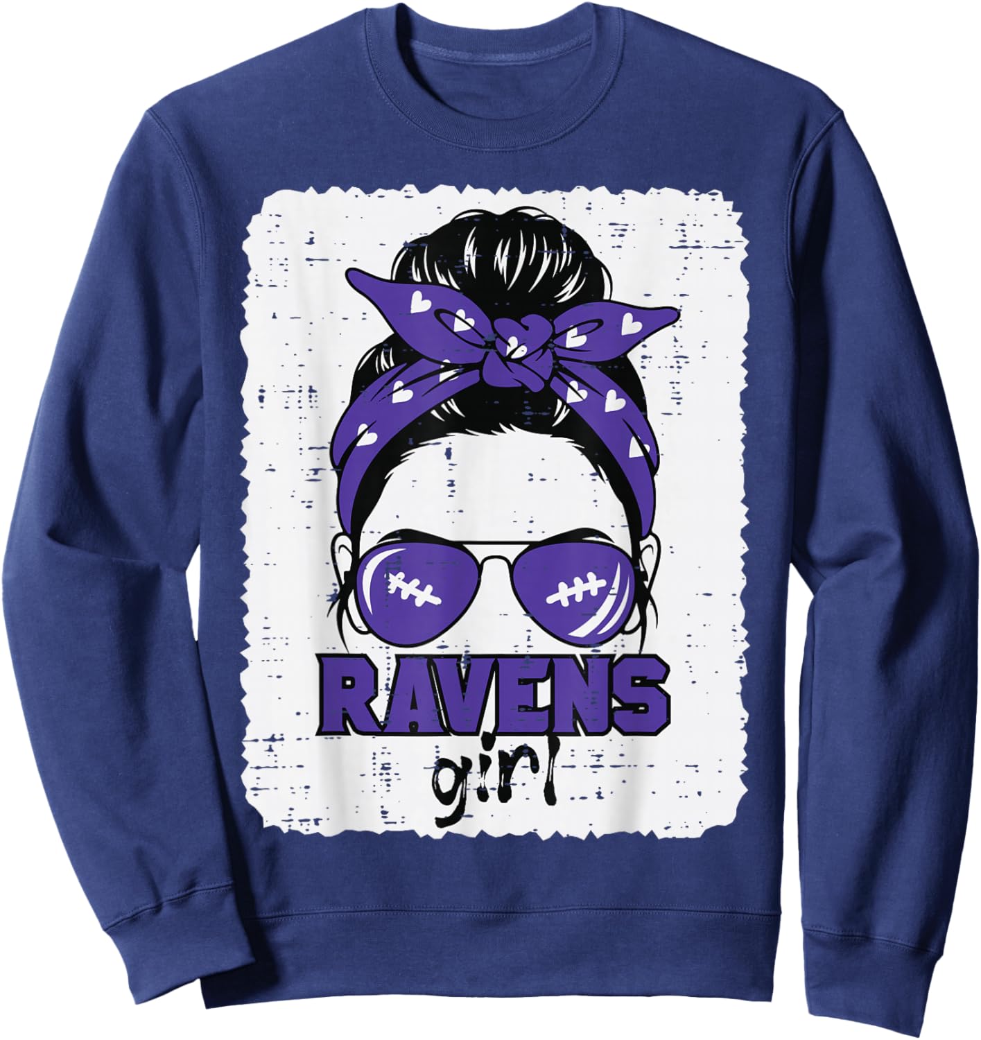 Raven Girl Men Women Kids Boys Girls Youth Teen Sweatshirt - Sweatshirt | Navy