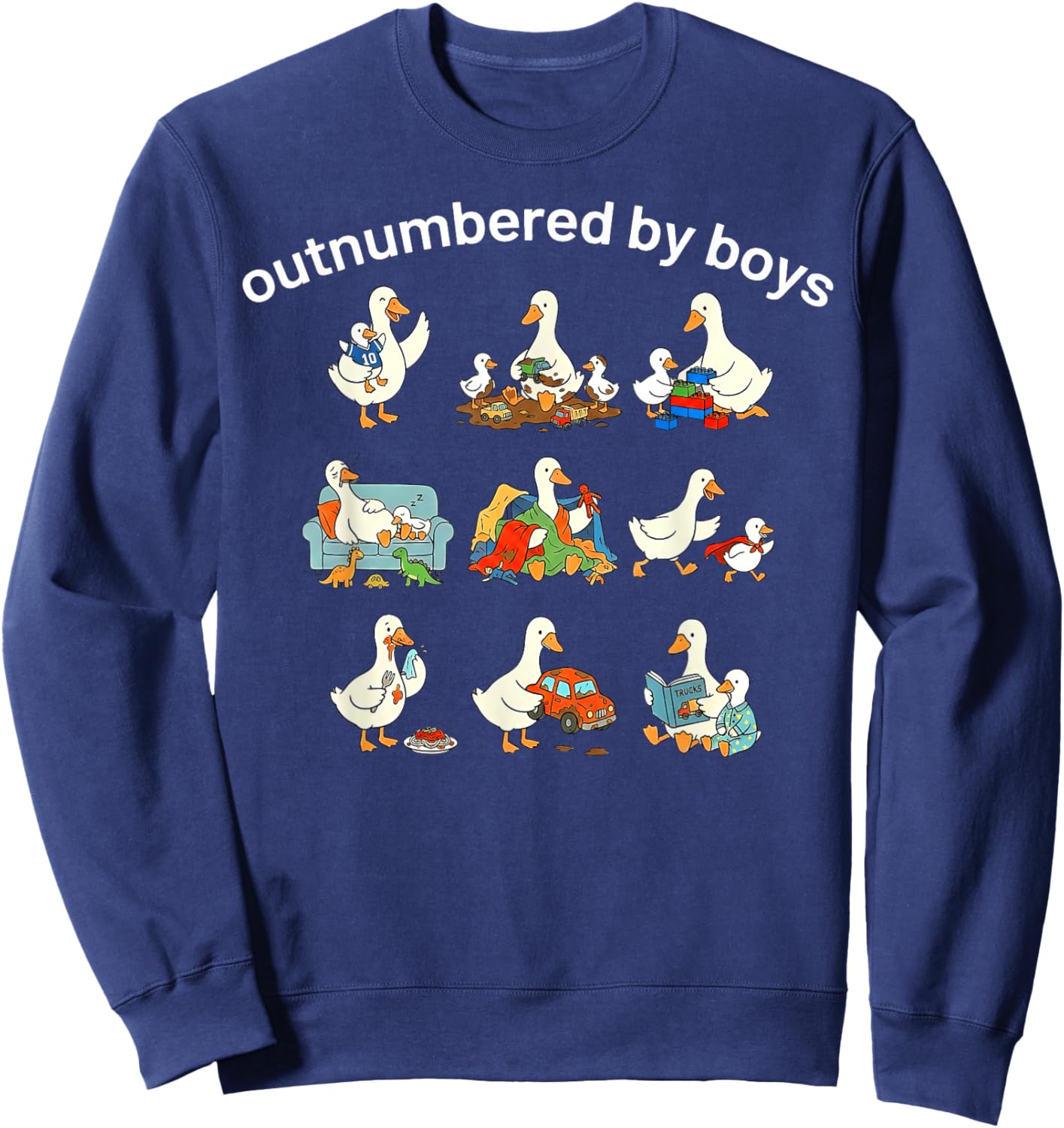 Outnumbered by Boys Sweatshirt - Sweatshirt | Navy