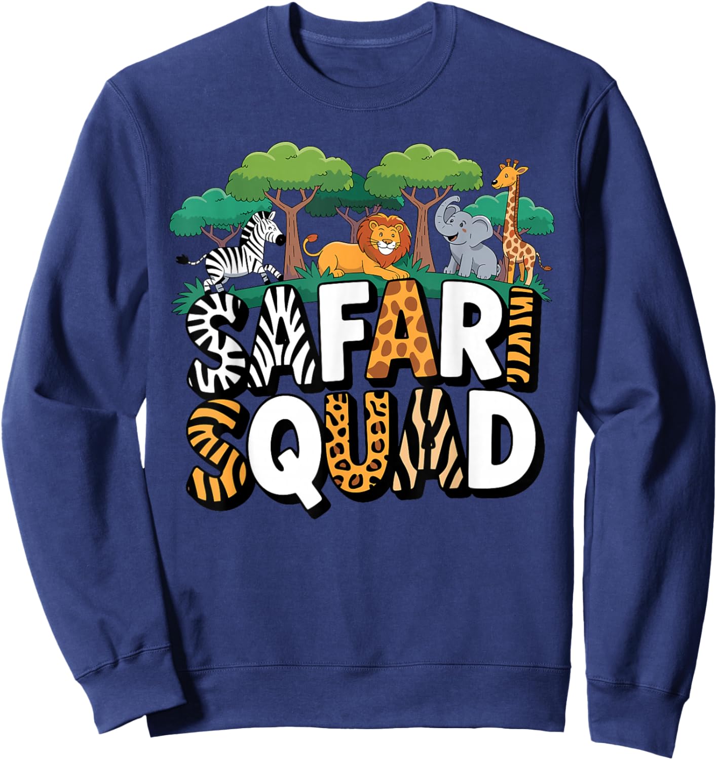 Cool Safari Costume Women Adult Africa Safari Tour Sweatshirt - Sweatshirt | Navy