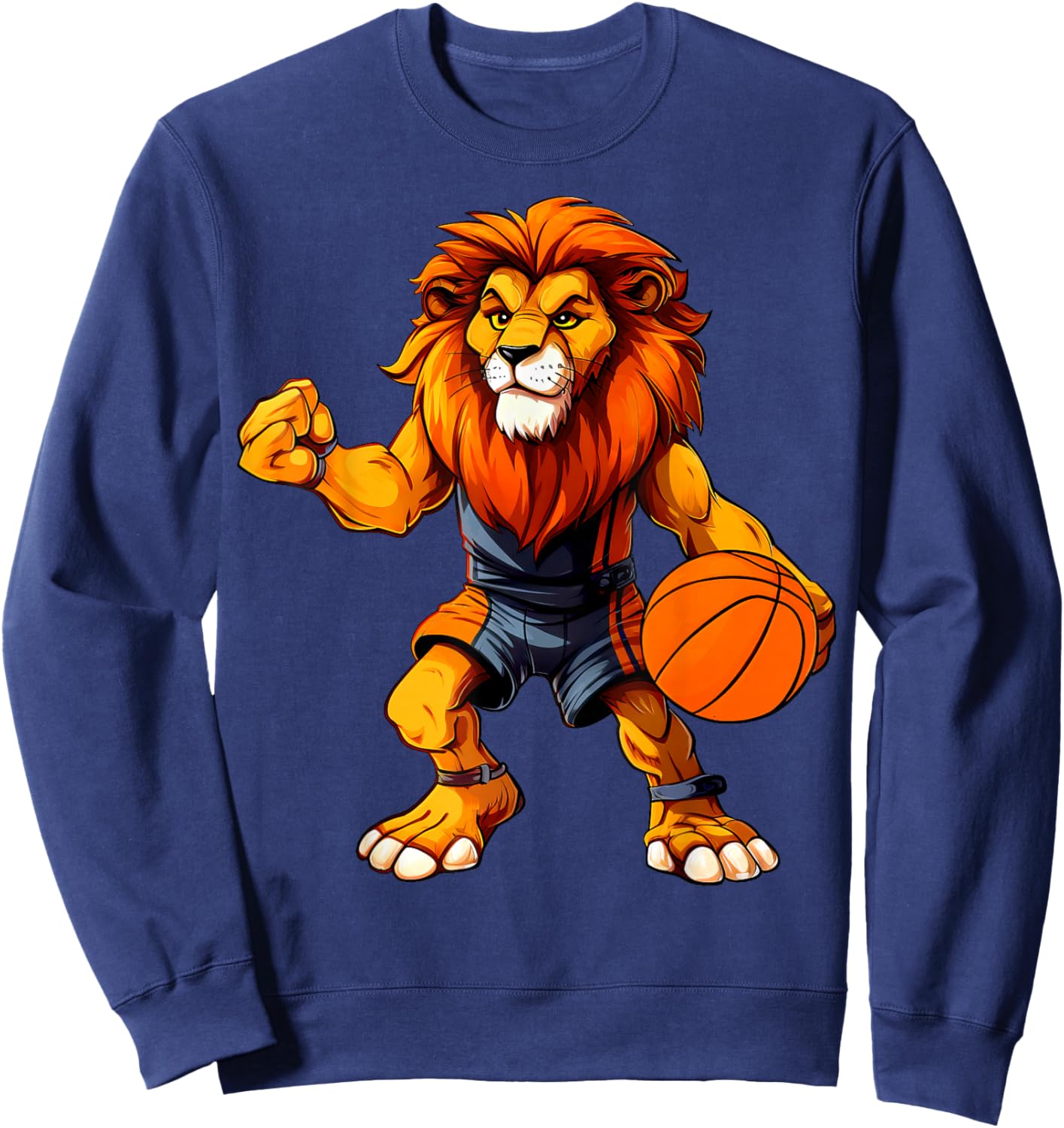 Basketball Lion Sweatshirt - Sweatshirt | Navy