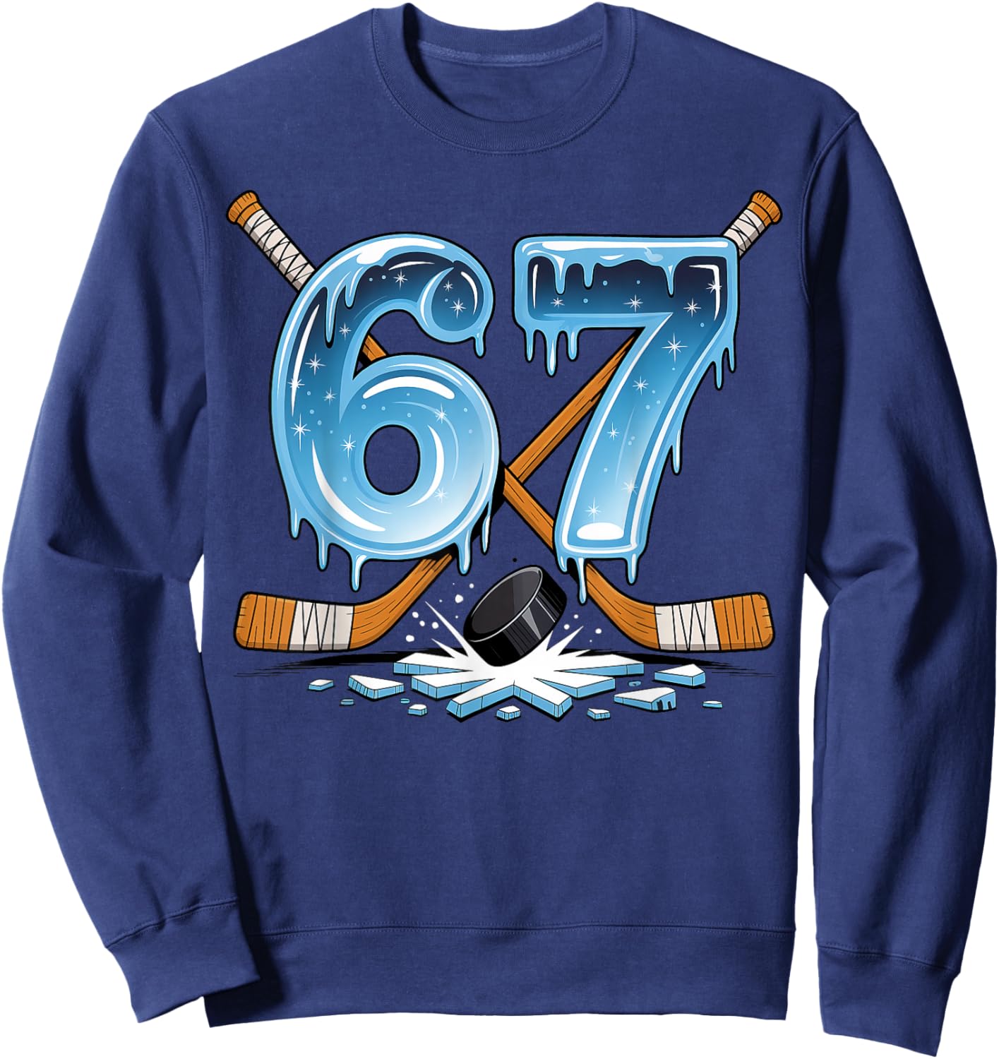 67 Hockey 6 7 Sweatshirt - Sweatshirt | Navy