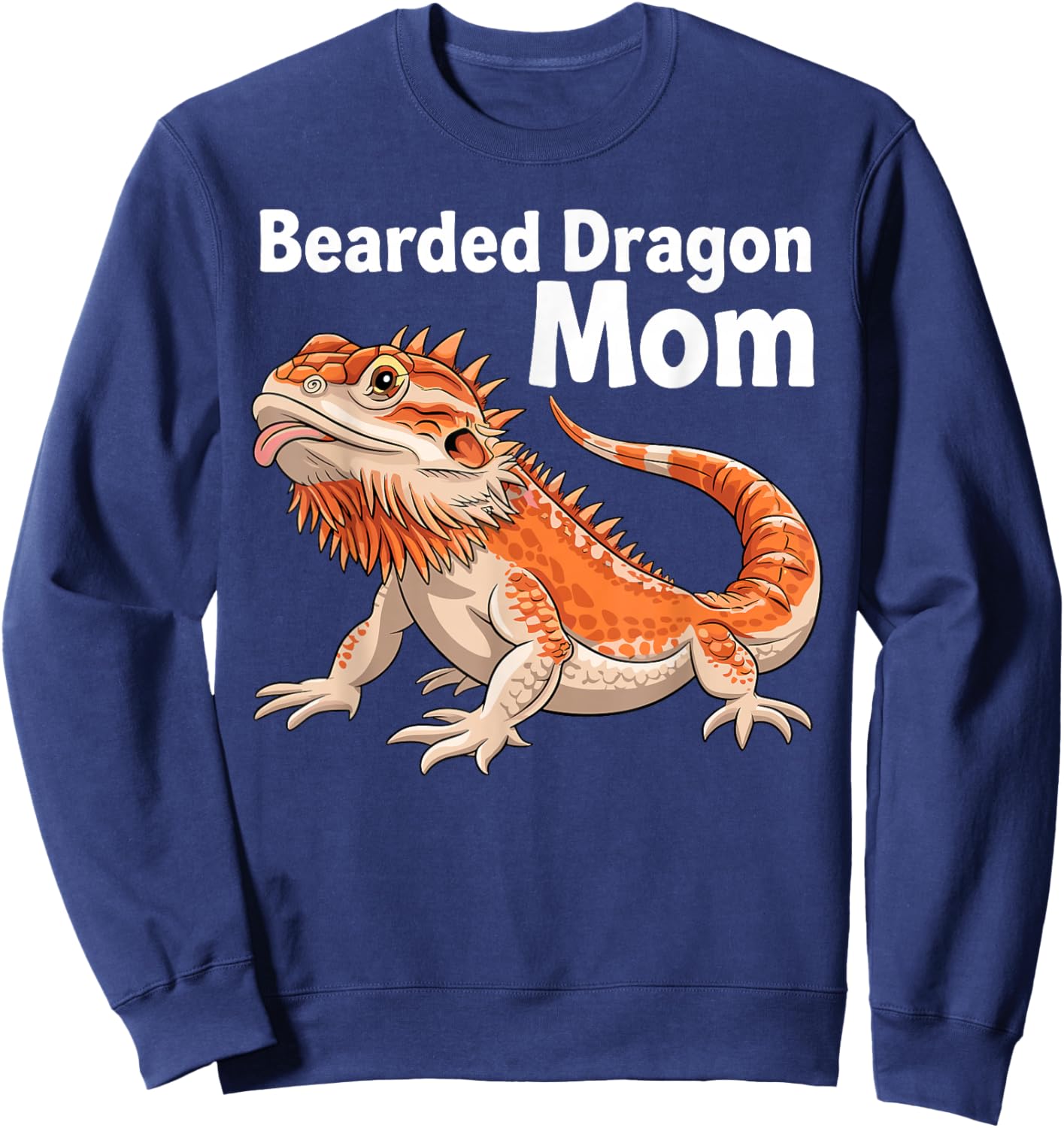 Cool Bearded Dragon Art Girls Bearded Dragon Lover Sweatshirt - Sweatshirt | Navy