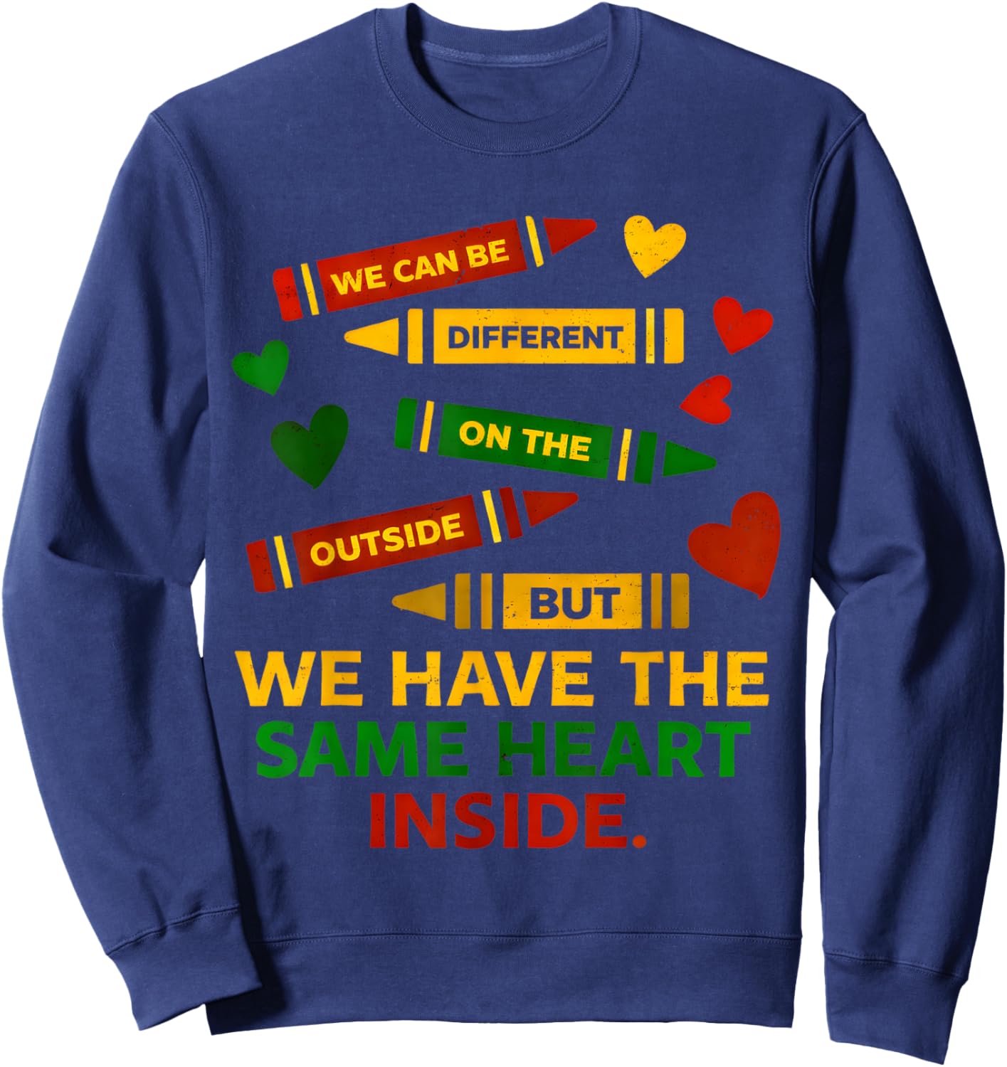 Same Heart Black History Month African American Women Kids Sweatshirt - Sweatshirt | Navy