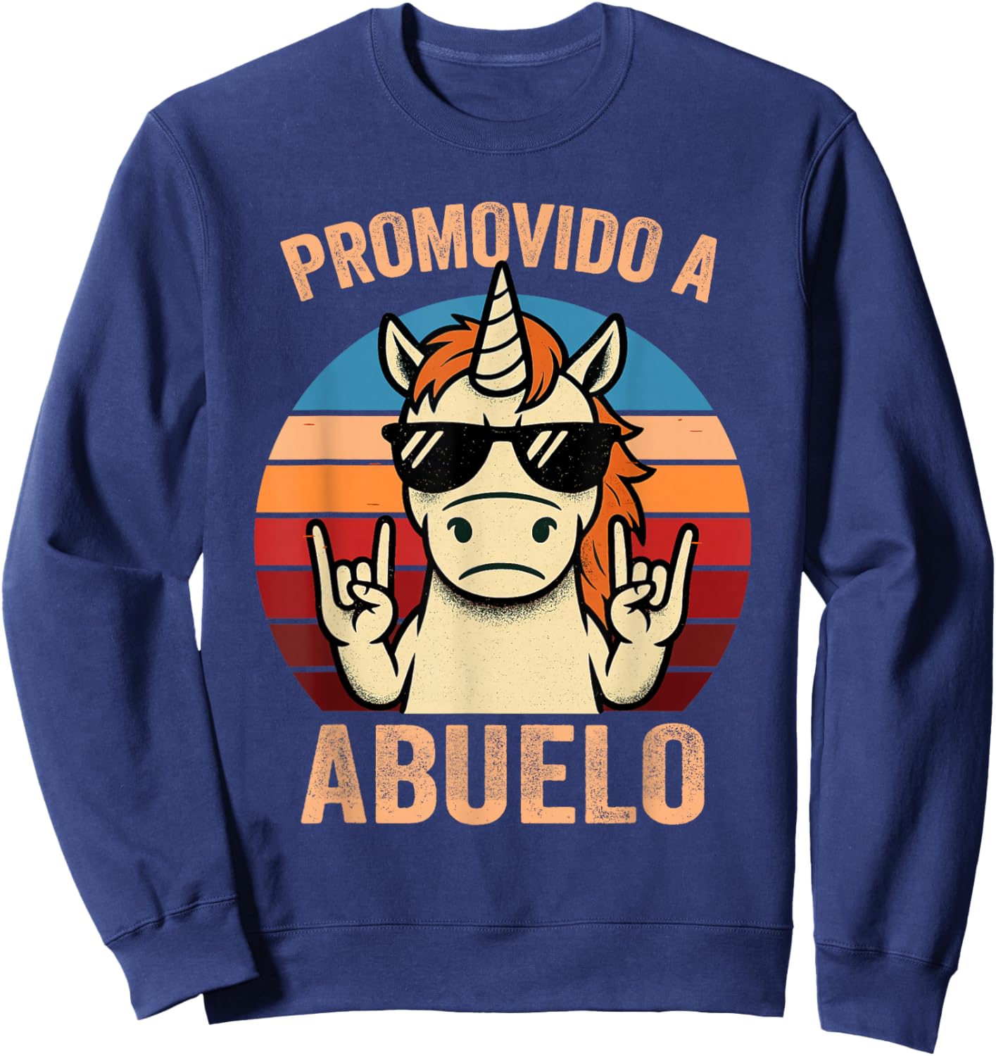Abuelo Cargando Promovido A Abuelo 2026 2027 2028 Sweatshirt - Sweatshirt | Navy