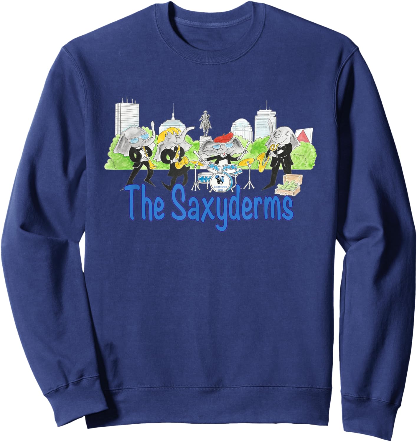The Saxyderms: 20th Sweatshirt - Sweatshirt | Navy