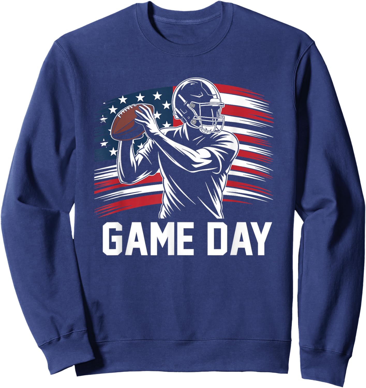 Game Day American Football Player Team Coach Men Women Boys Sweatshirt - Sweatshirt | Navy