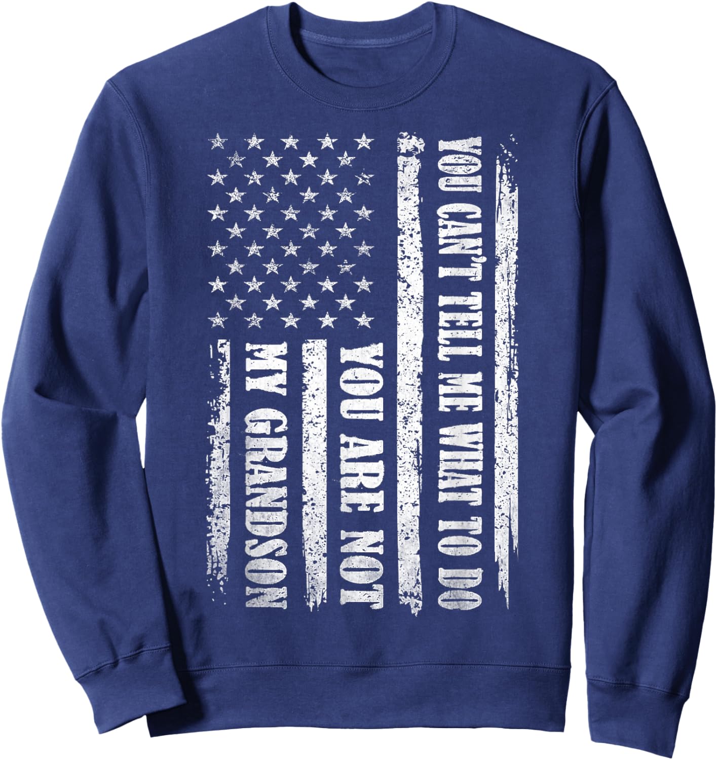 Funny Father Day Design for Daddy Papa Men from Grandson Dad Sweatshirt - Sweatshirt | Navy