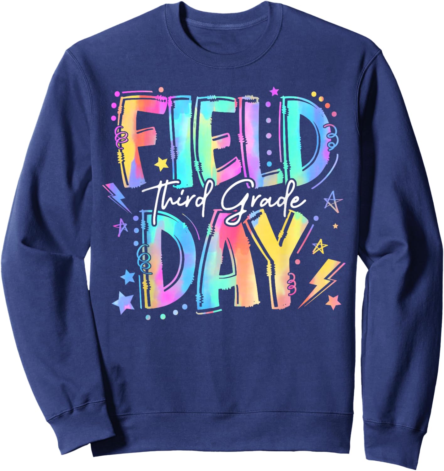 Field Day 2026 3rd Grade Field Day Fun Day Teacher Kids Sweatshirt - Sweatshirt | Navy