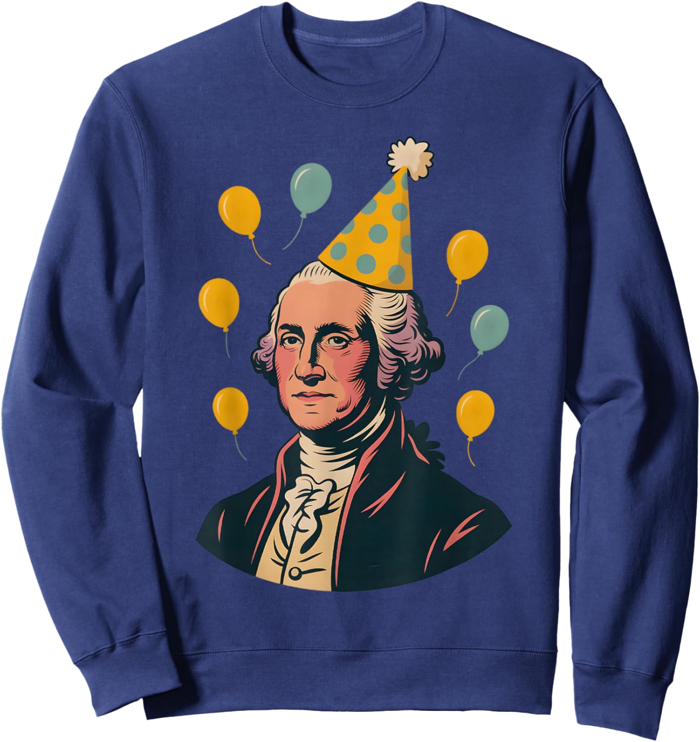 George Washington Birthday Sweatshirt - Sweatshirt | Navy