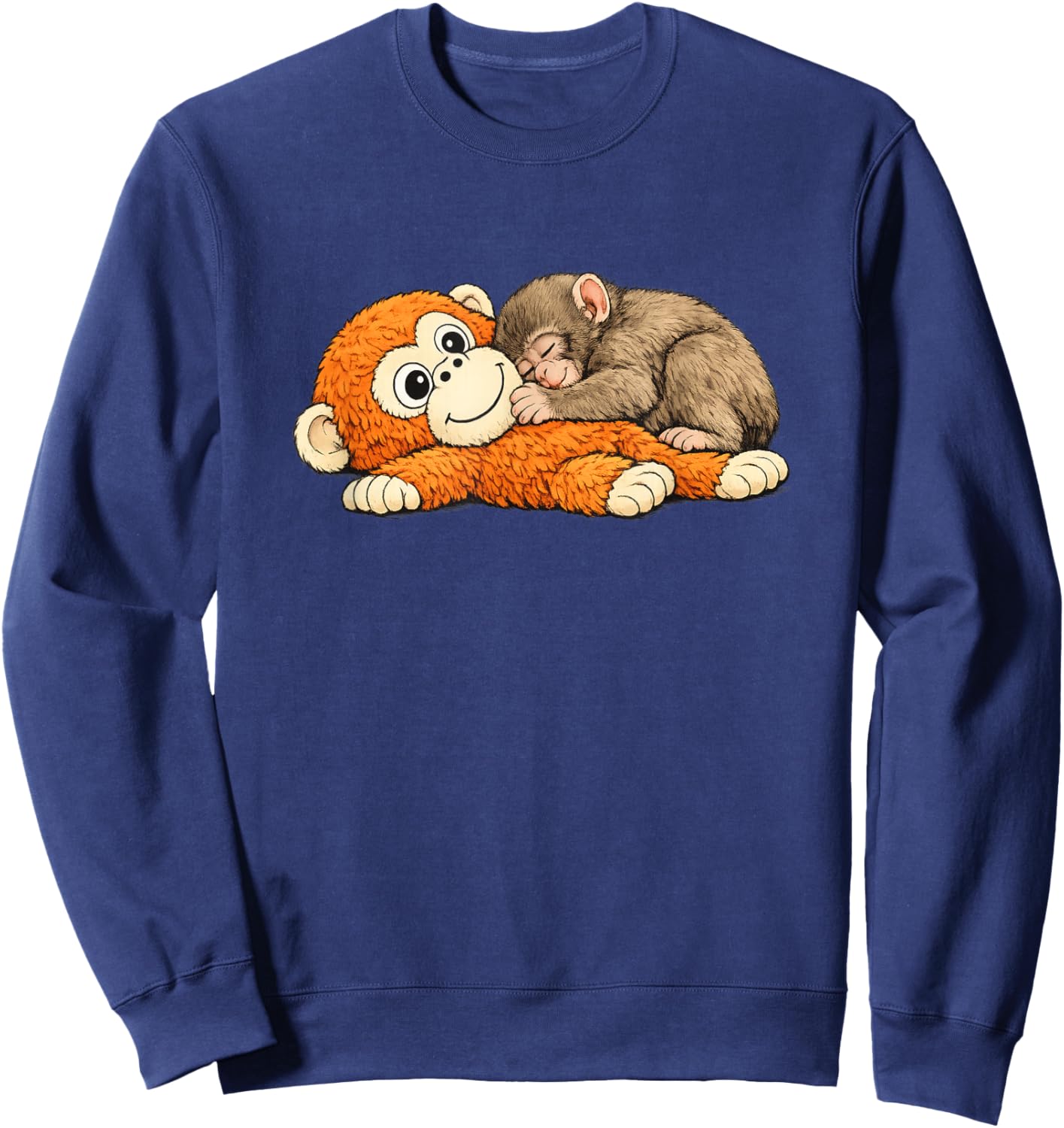 Punch Viral Monkey Sweatshirt - Sweatshirt | Navy