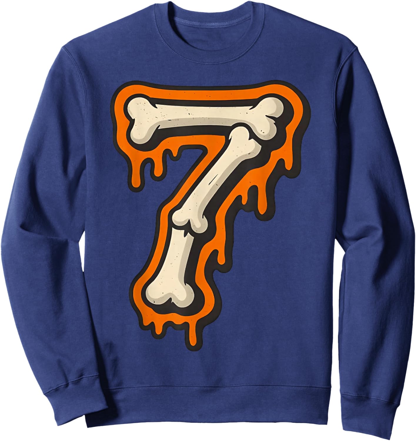 Couple Halloween Costume Duo Halloween Costume 6 7 Rizz Sweatshirt - Sweatshirt | Navy
