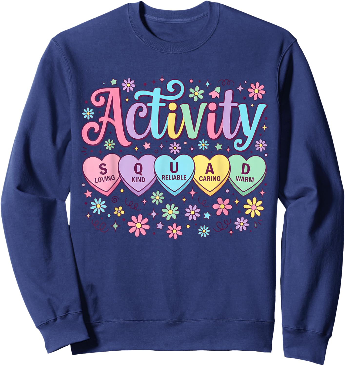 Floral Activity Assistant Squad Professionals Week Director Sweatshirt - Sweatshirt | Navy