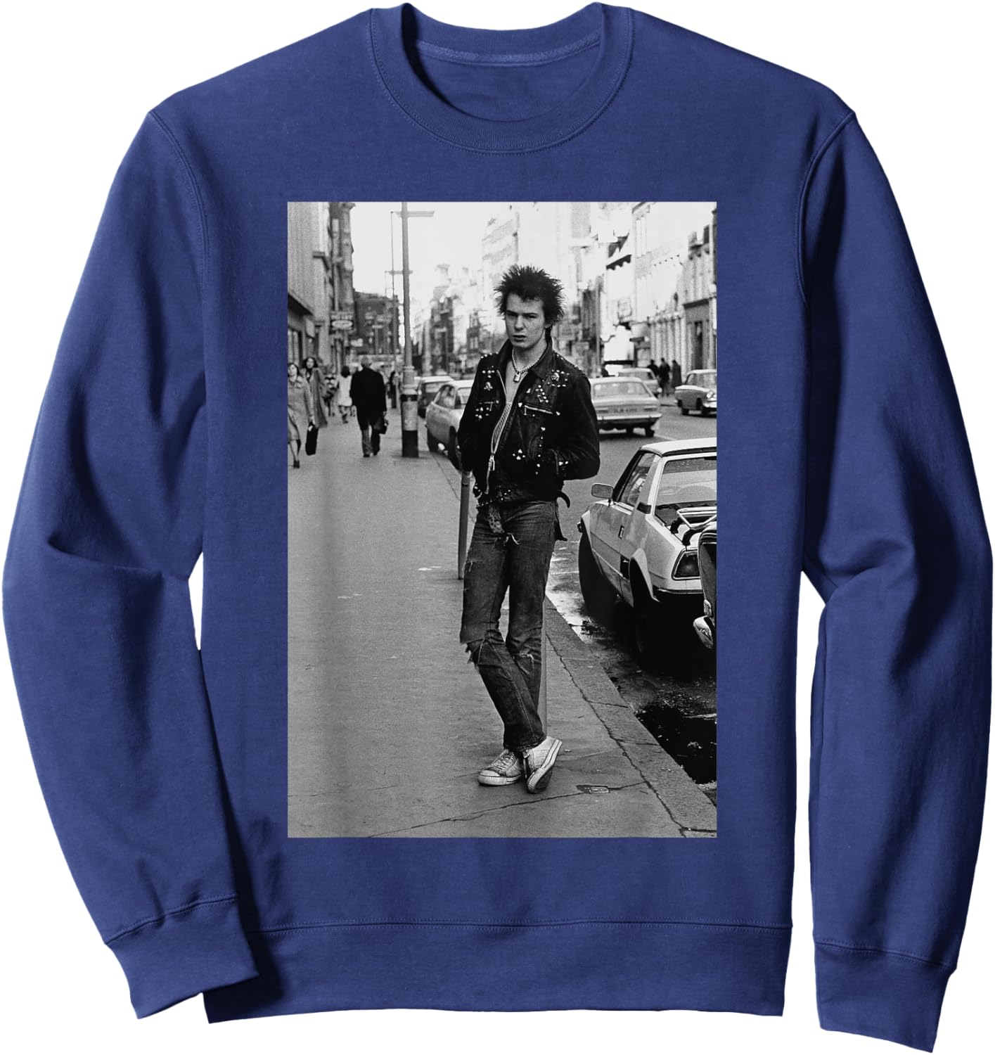 Sex Pistols Sid Vicious Punk Bass Legend 1977 Sweatshirt - Sweatshirt | Navy