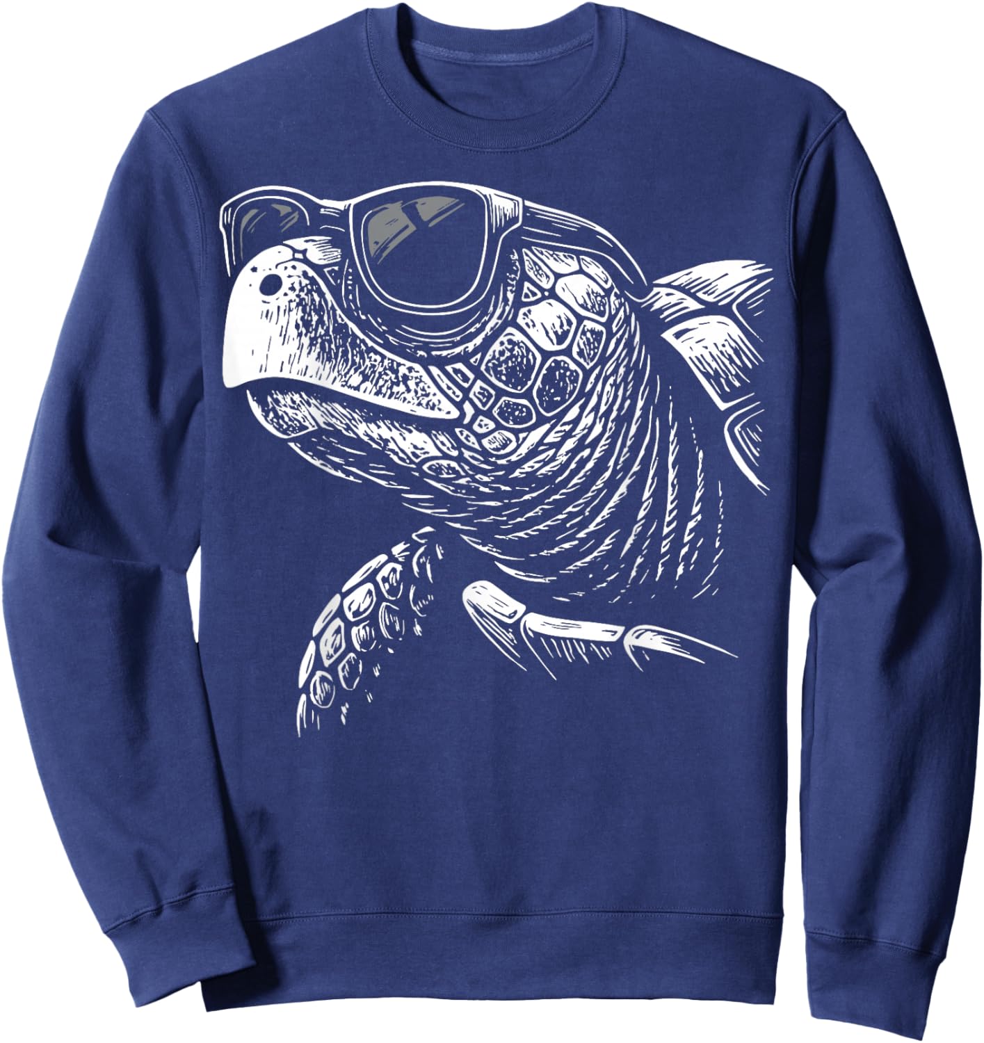Turtle Sunglasses Sweatshirt - Sweatshirt | Navy