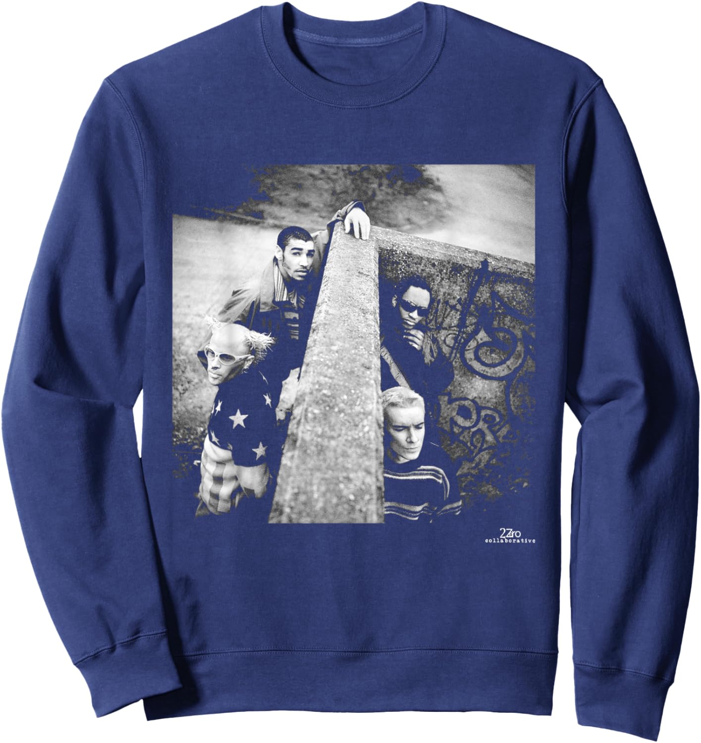 The Prodigy Breathe Firestarter Promo by Phil Nicholls Sweatshirt - Sweatshirt | Navy