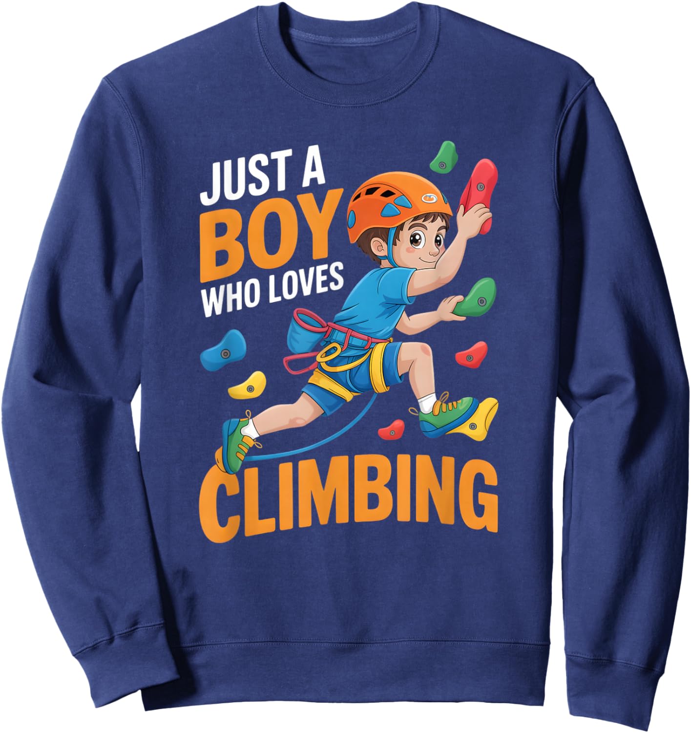 Boys Climbing Sweatshirt - Sweatshirt | Navy