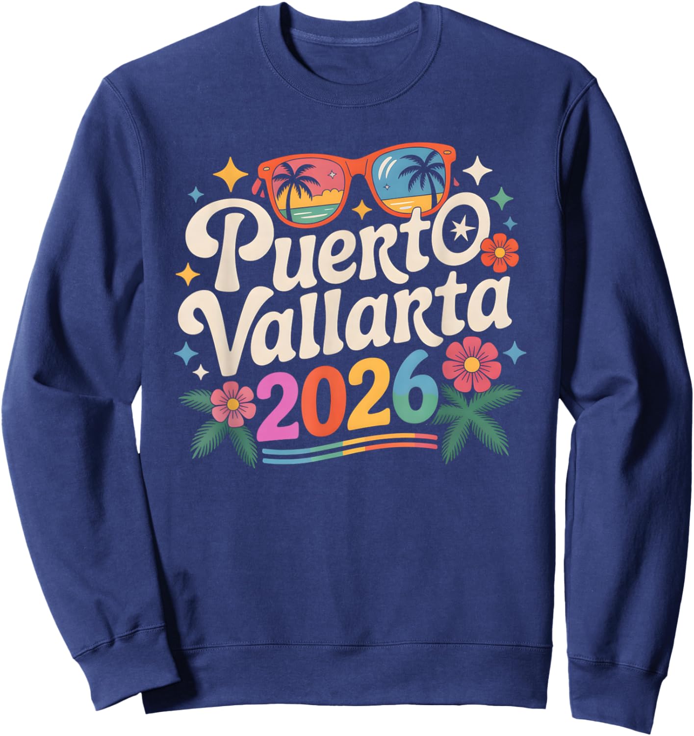 Kids Puerto Vallarta 2026 Vacay Spring Break Vacation Sweatshirt - Sweatshirt | Navy