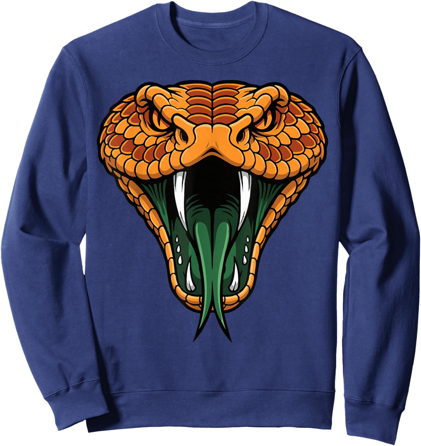 Rattlers Face Name Vintage Retro Sweatshirt - Sweatshirt | Navy