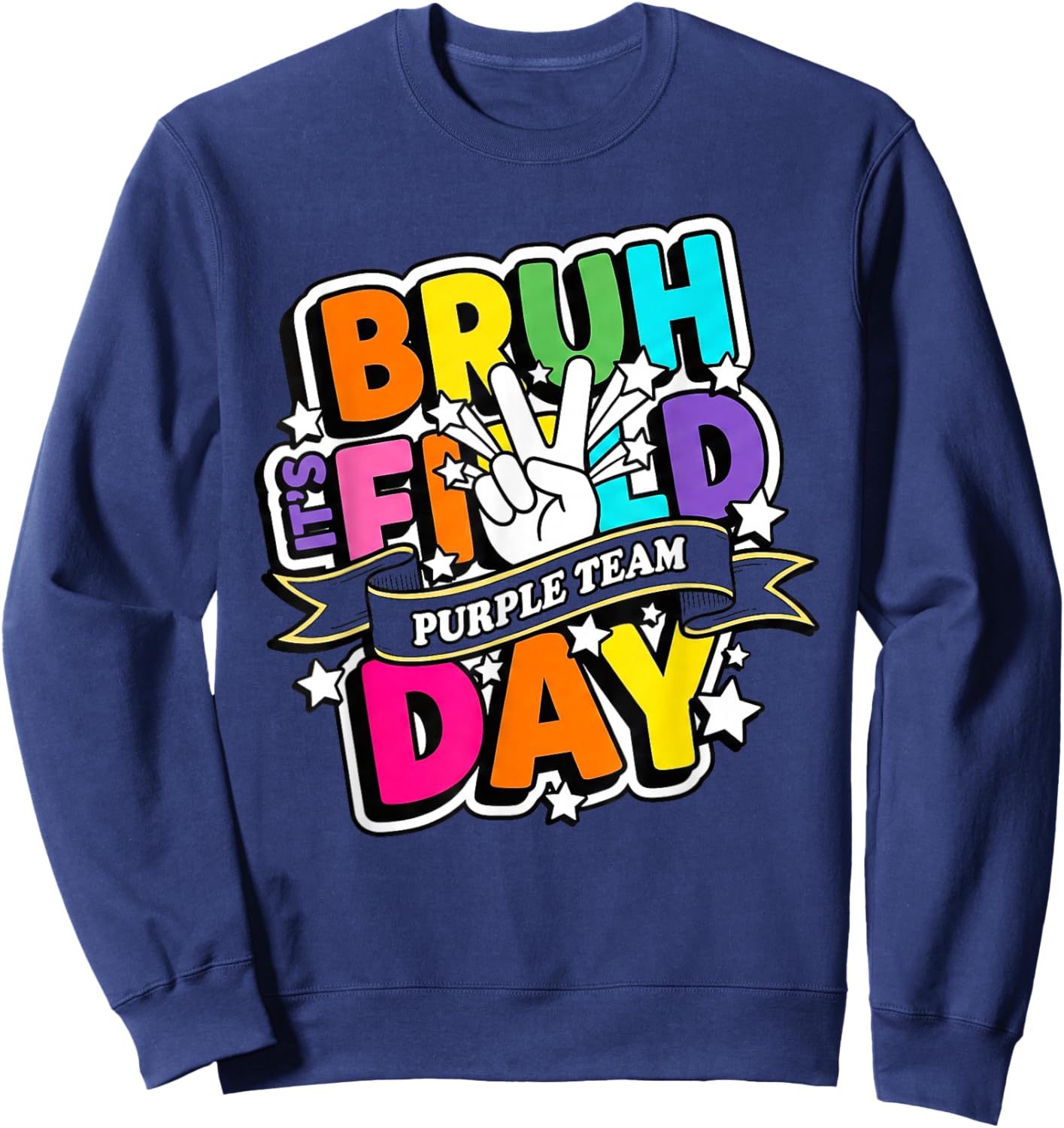 Purple Team Field Day Sweatshirt - Sweatshirt | Navy