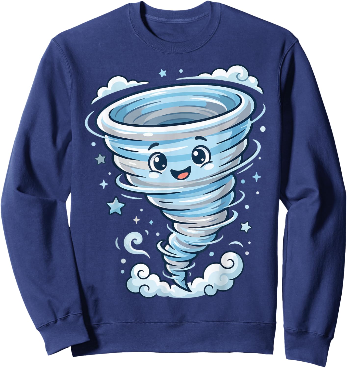 Cartoon Tornado Weather Sweatshirt - Sweatshirt | Navy