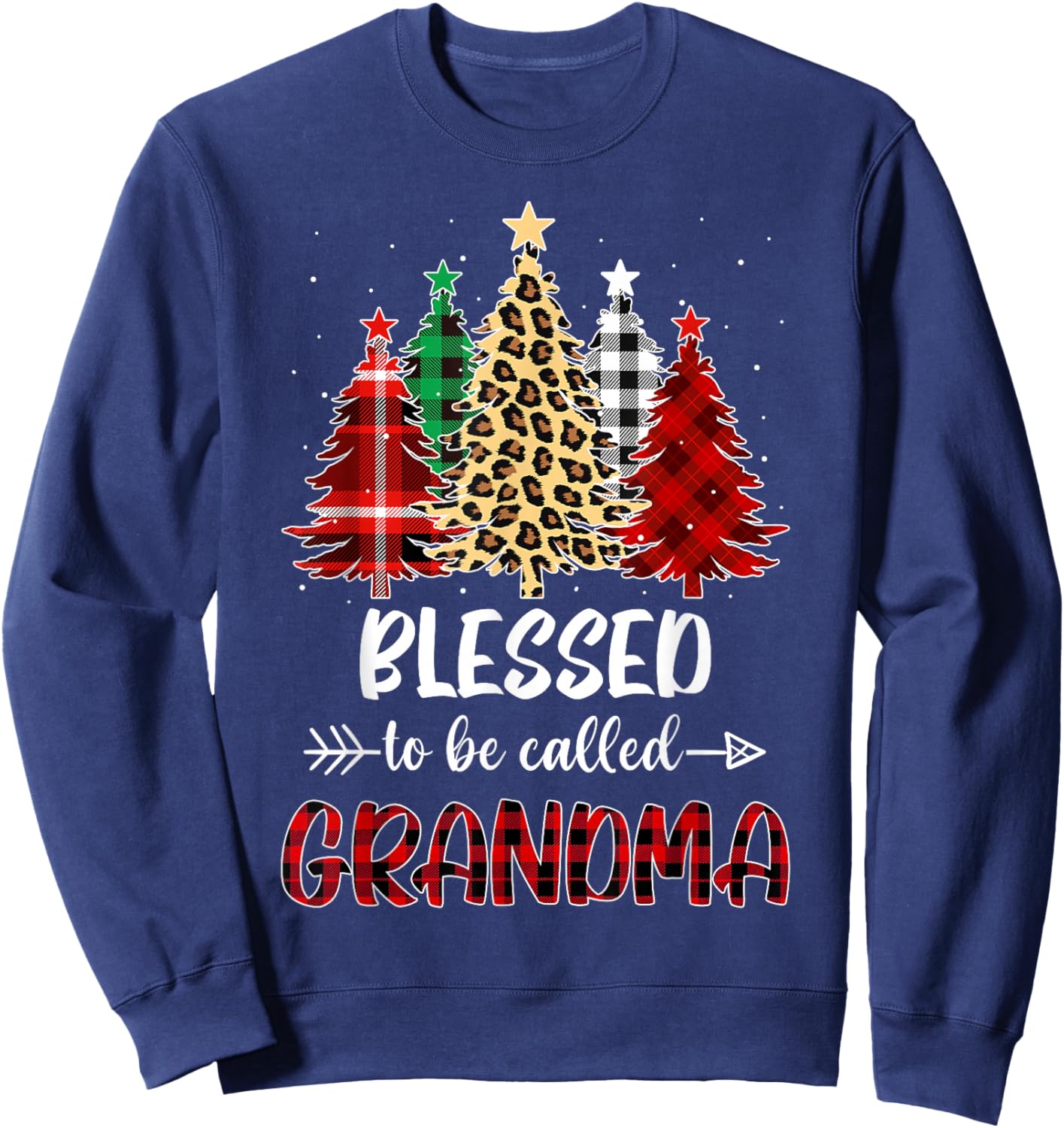 Blessed to Be Called Grandma Christmas Sweatshirt - Sweatshirt | Navy
