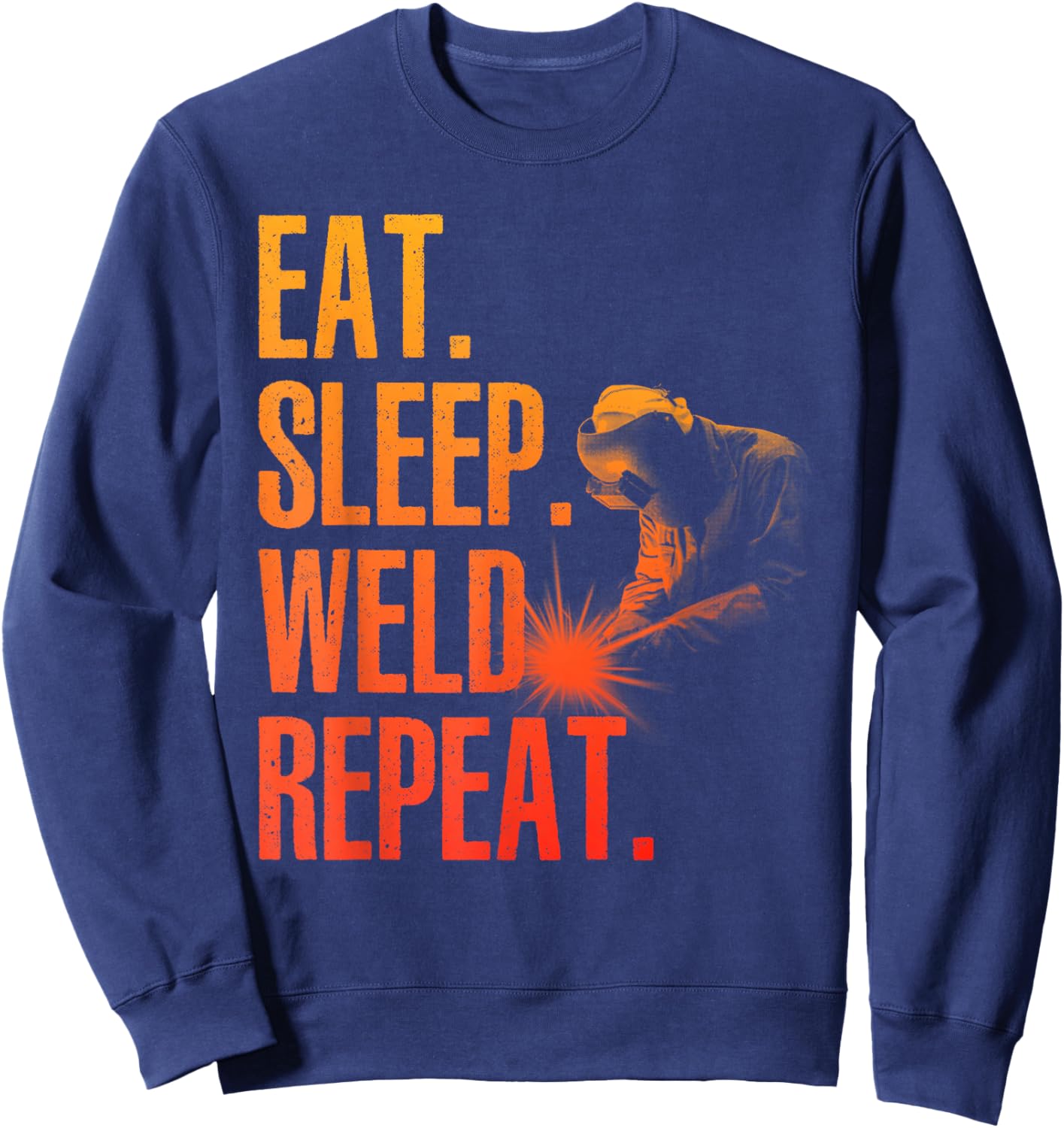 Best Welding Art Women MIG/TIG Welding Metal Welder Sweatshirt - Sweatshirt | Navy