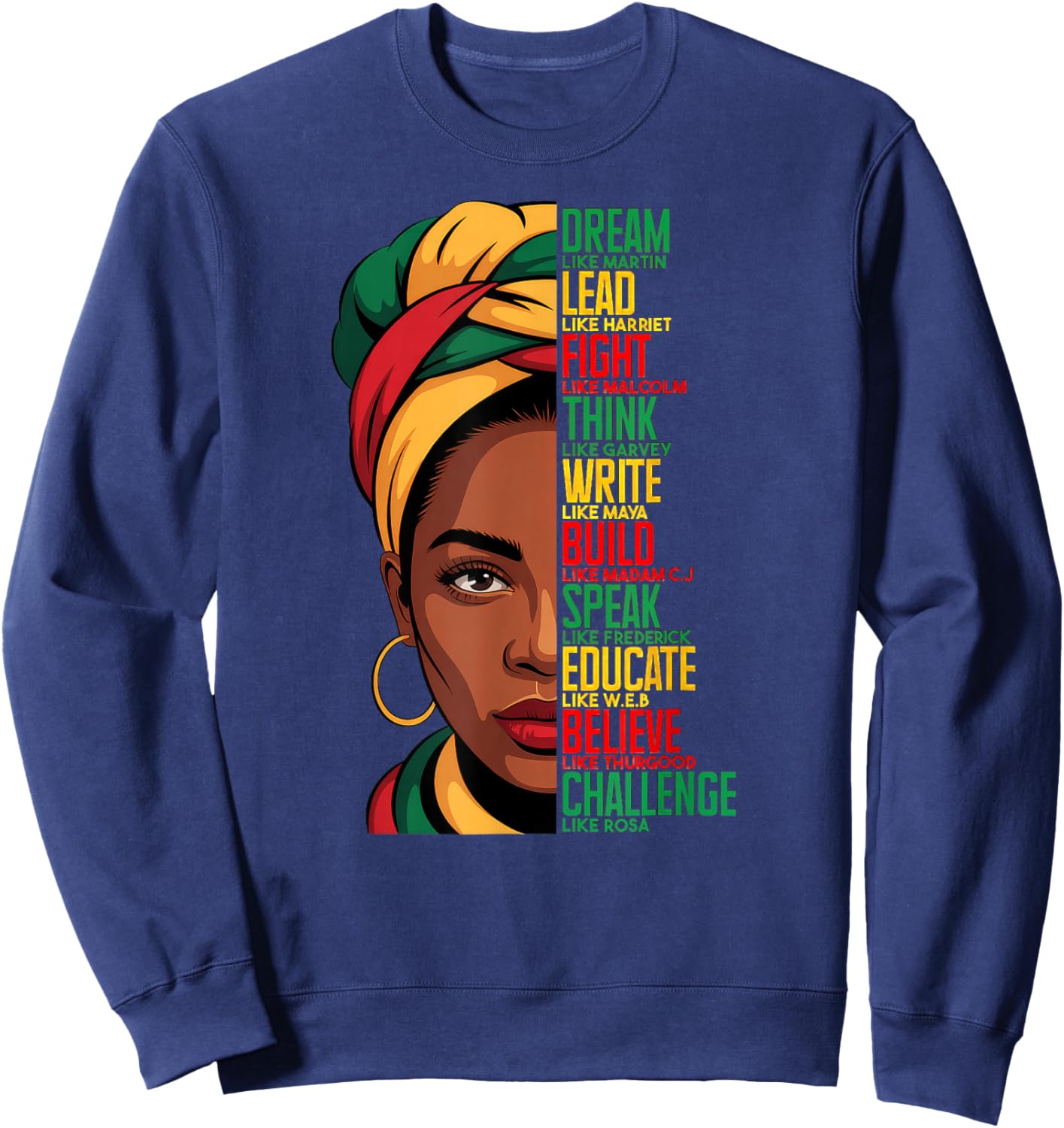 Black History Month Dream Like Martin Sweatshirt - Sweatshirt | Navy