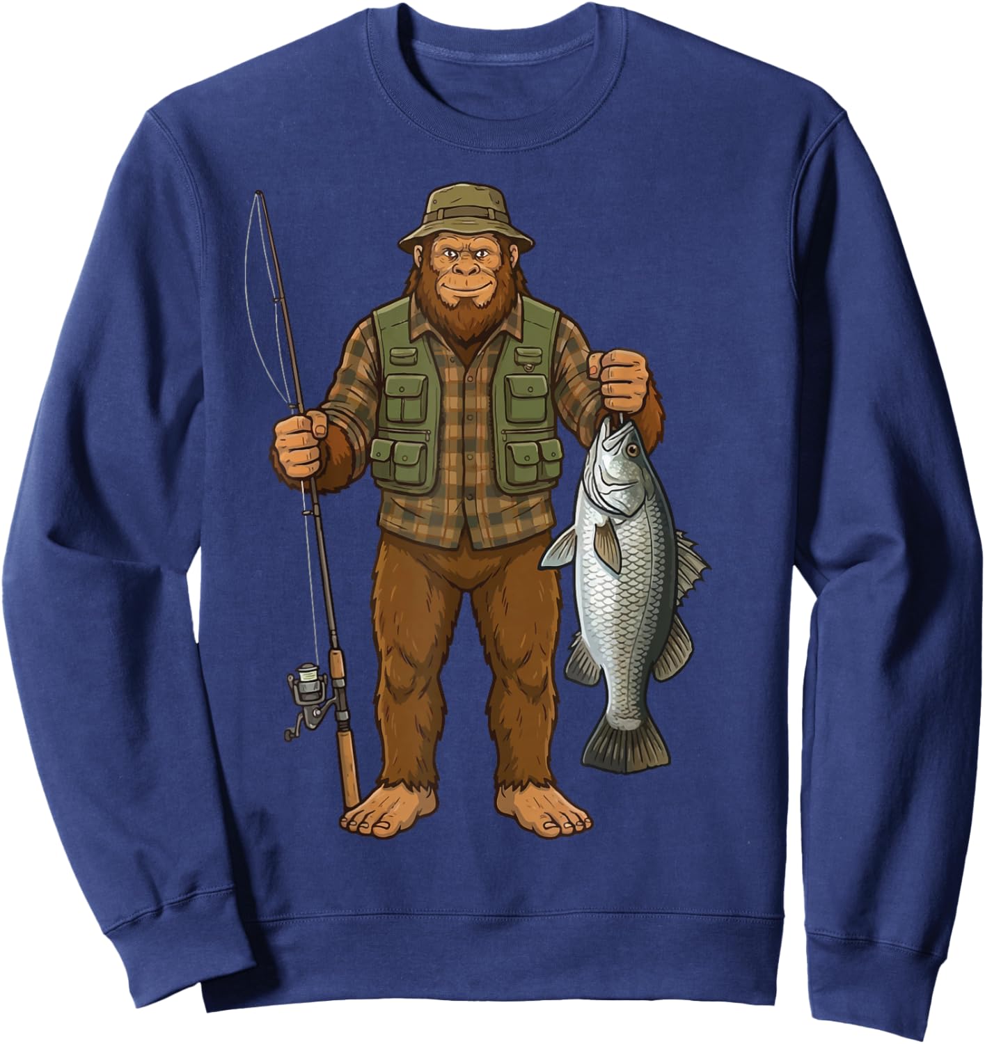 Barramundi Bigfoot Fisher Sweatshirt - Sweatshirt | Navy