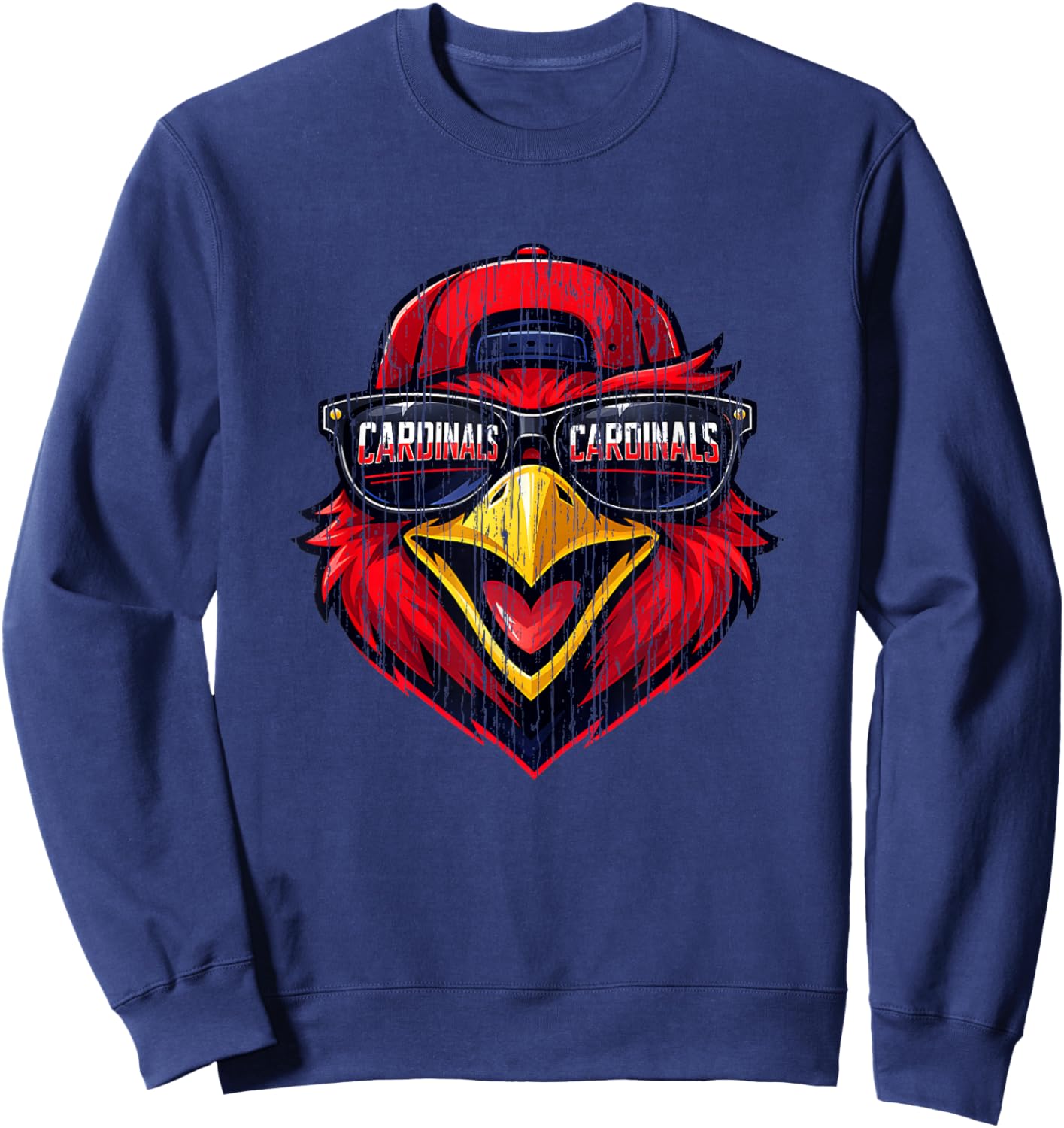Cardinals Retro Gift Women Boys Girls Kids Sweatshirt - Sweatshirt | Navy