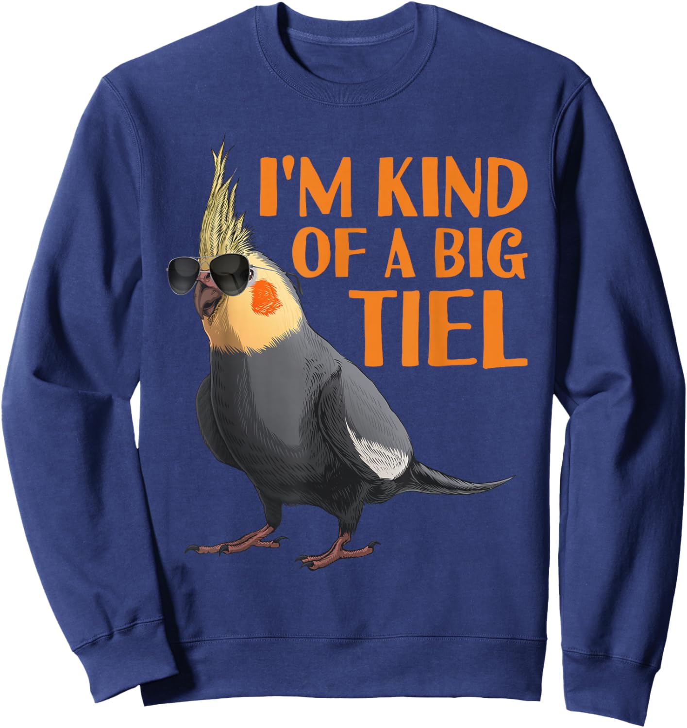 Cool Cockatiel Design Women Cockatoo Cockatiel Lover Sweatshirt - Sweatshirt | Navy