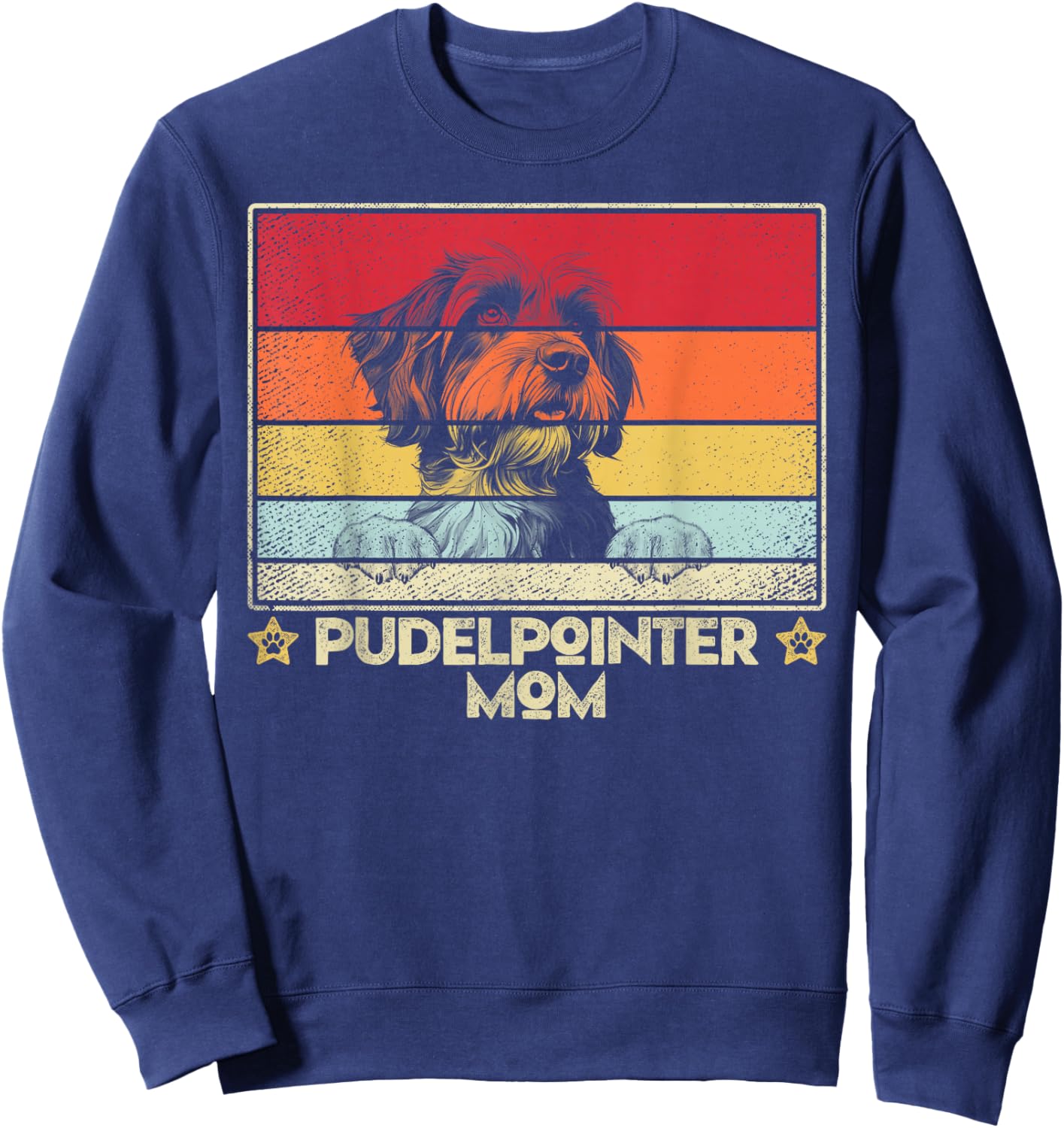 Pudelpointer Mom Classic Retro Vintage Style Sweatshirt - Sweatshirt | Navy