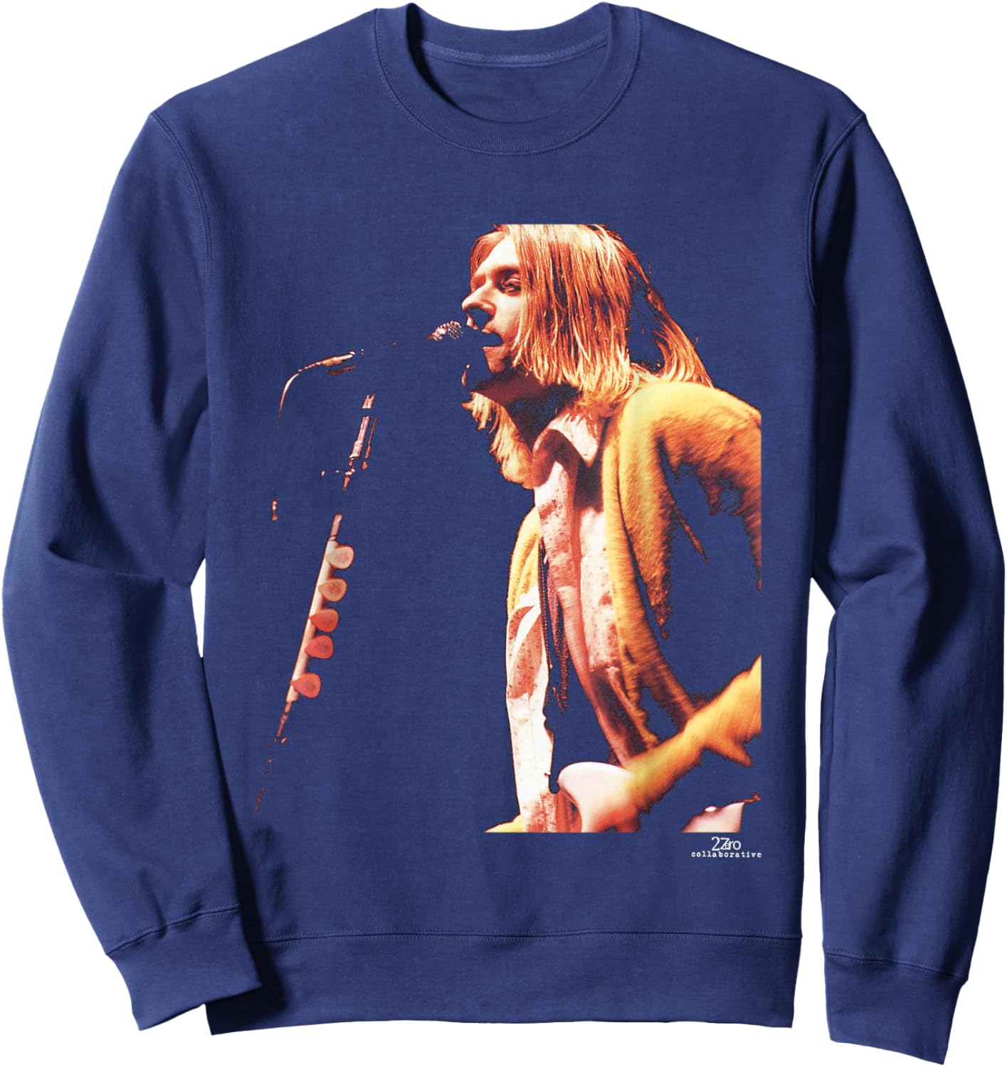 Kurt Cobain Nirvana in Utero Tour by Phil Nicholls Sweatshirt - Sweatshirt | Navy