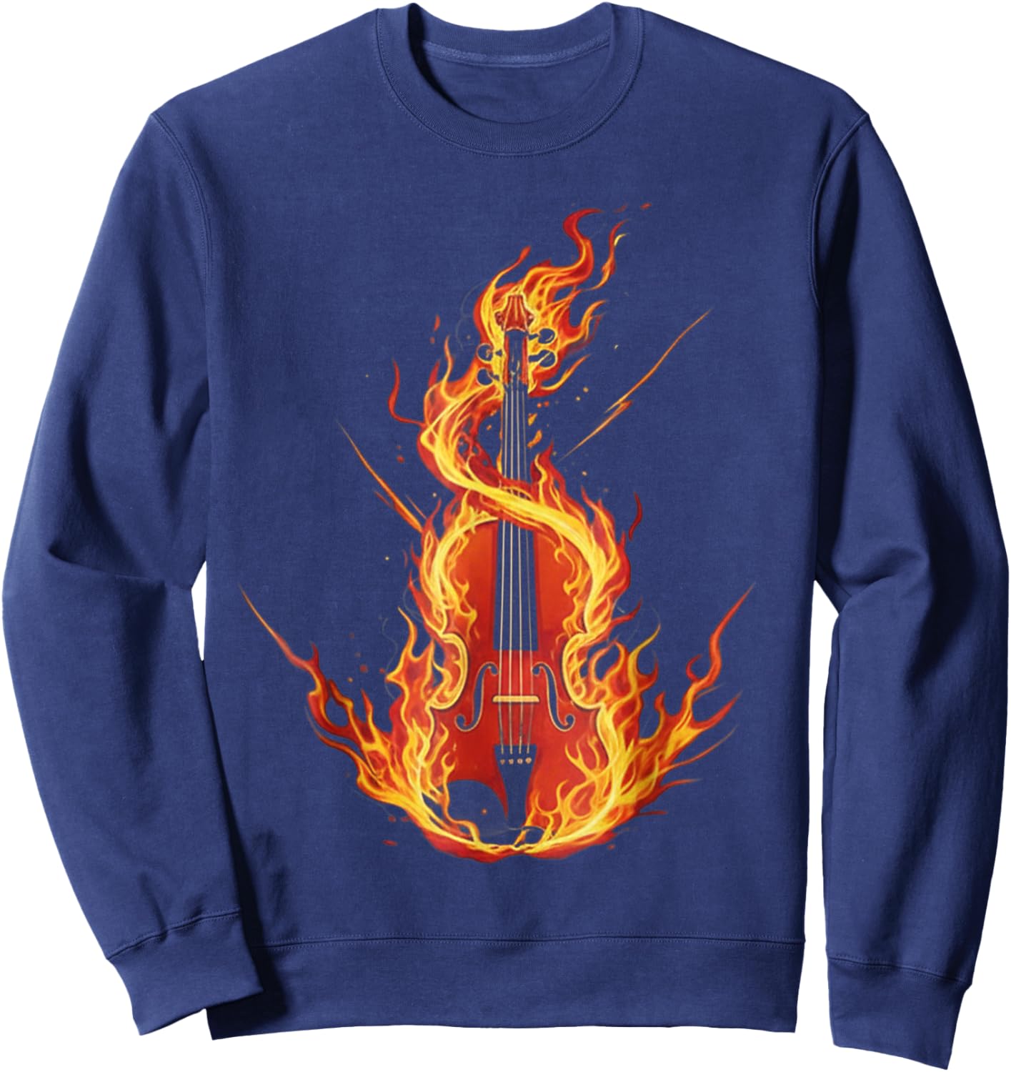 Violinist Music Violin Instrument Women Kids Sweatshirt - Sweatshirt | Navy