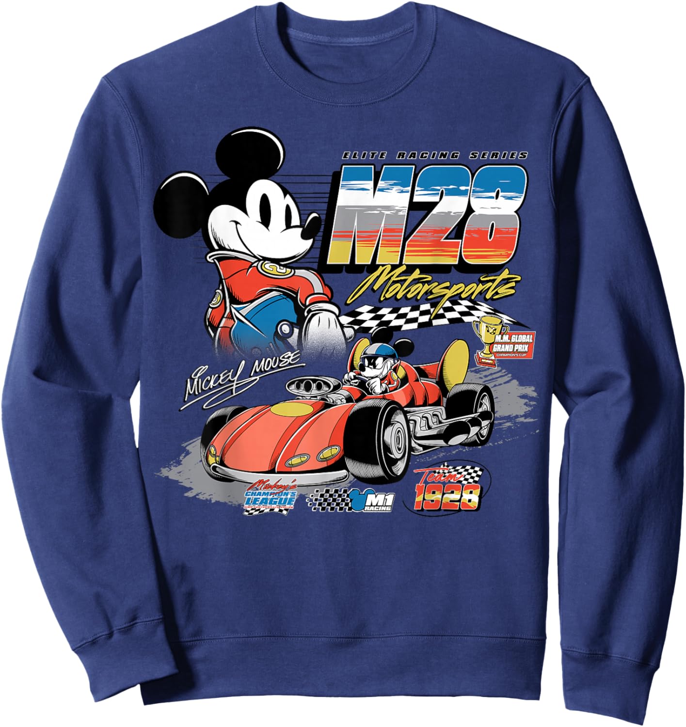 Disney Mickey and Friends M28 Motorsports Global Grand Prix Sweatshirt - Sweatshirt | Navy