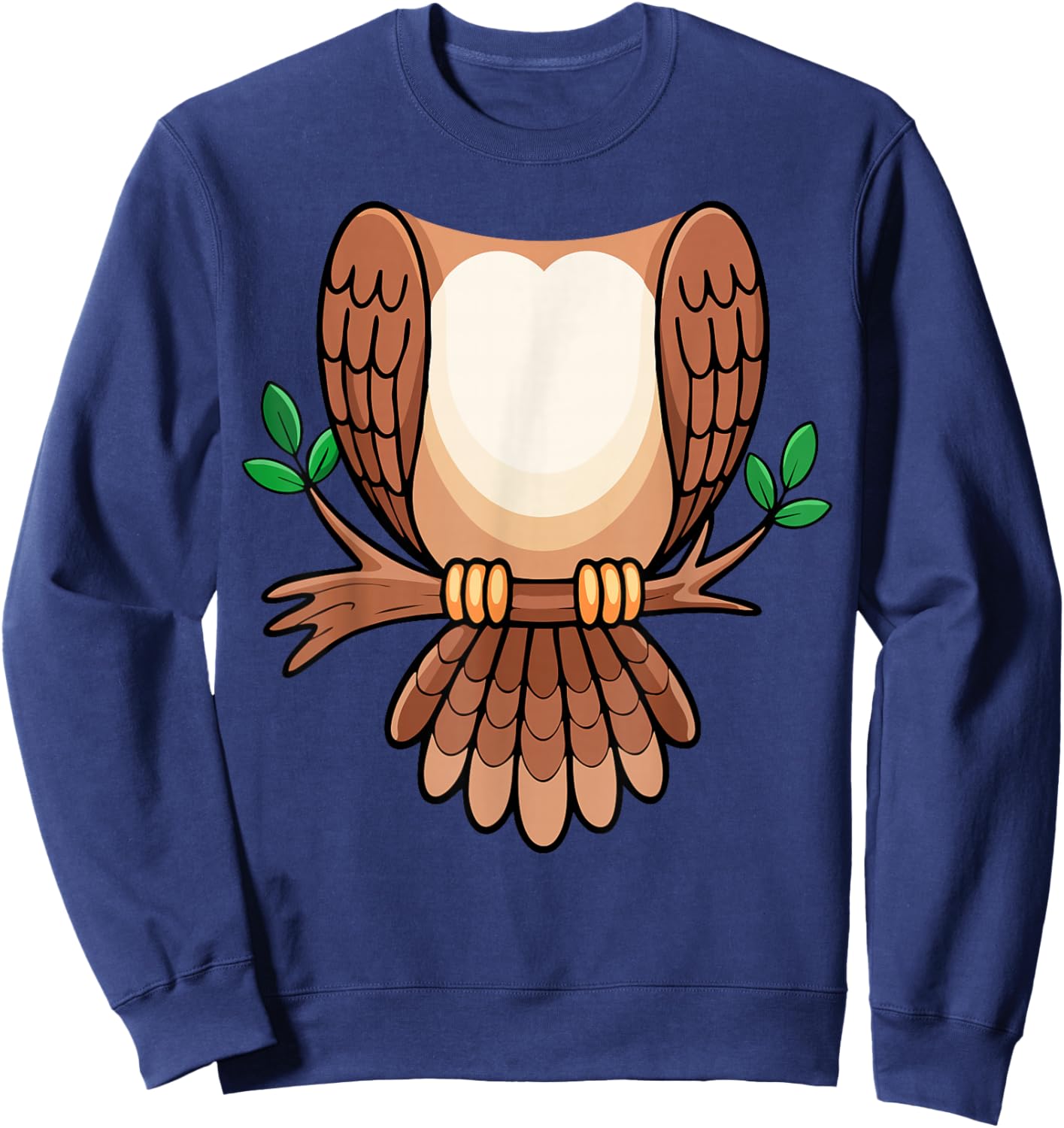 Owl Shirt Adult Men Women Kids Owl Costume Sweatshirt - Sweatshirt | Navy