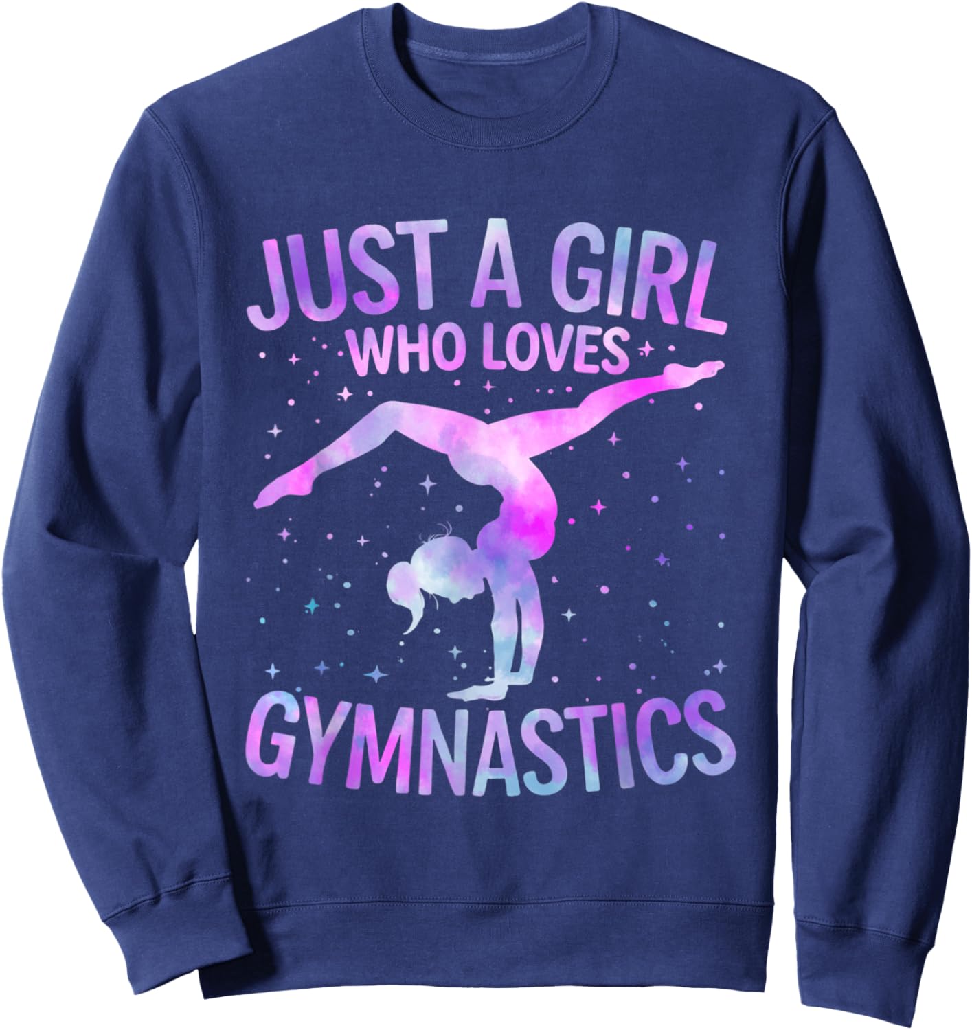 Gymnastic Just A Girl Who Loves Gymnastics Cute Girls Sweatshirt - Sweatshirt | Navy