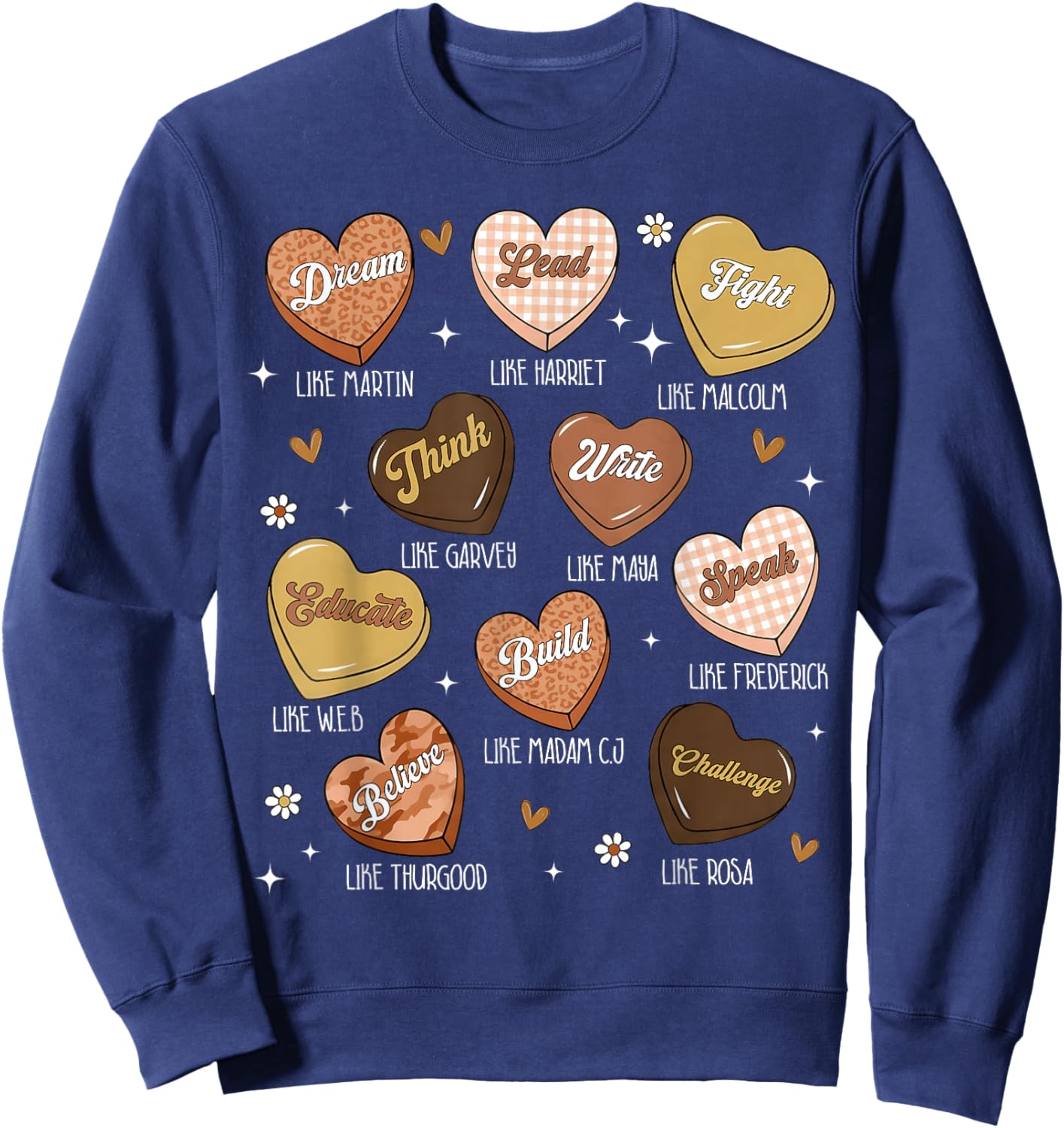 Black History Month American African Leaders Men Women Kid Sweatshirt - Sweatshirt | Navy