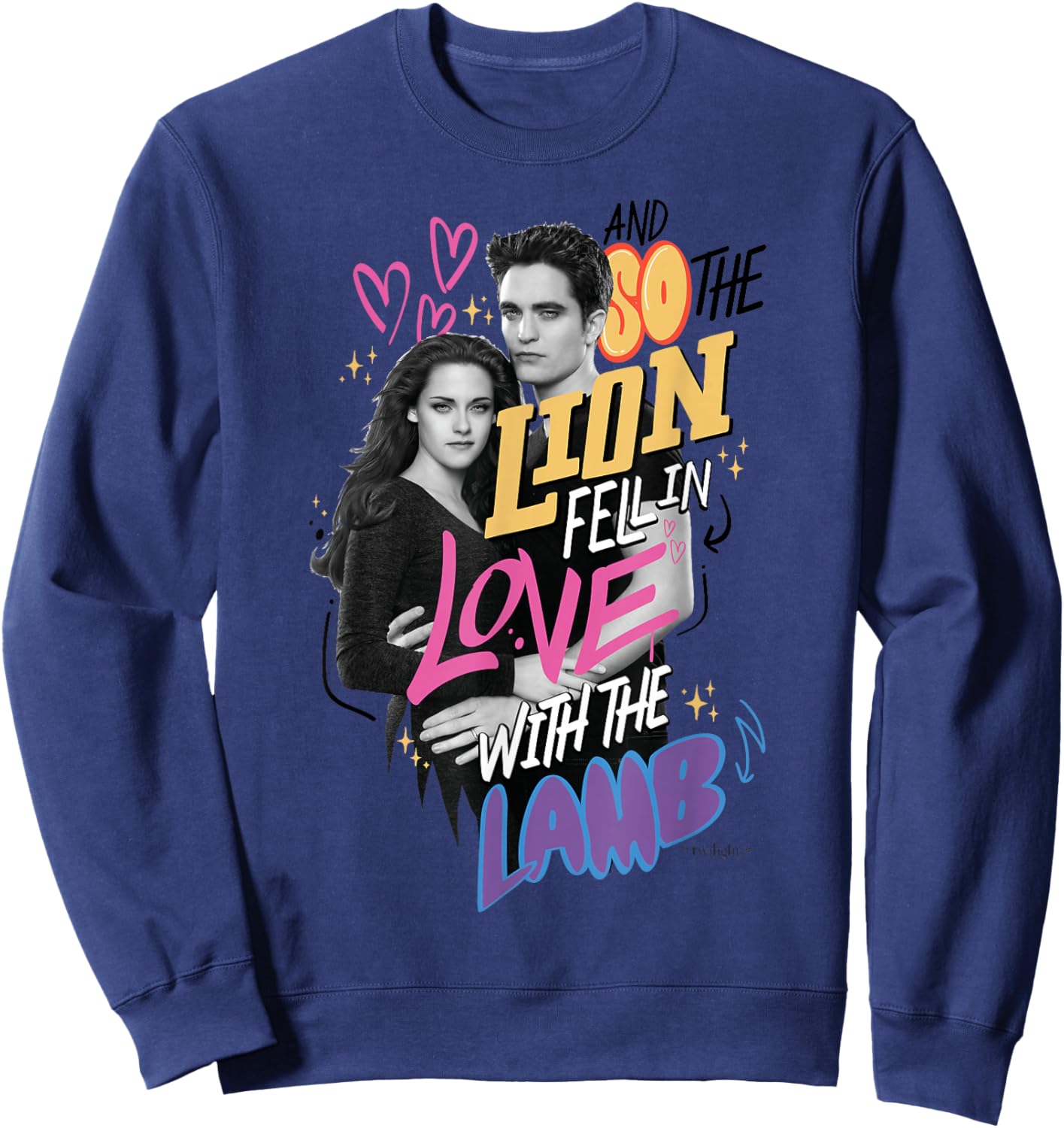 The Twilight Saga and So The Lion Fell in Love with The Lamb Sweatshirt - Sweatshirt | Navy