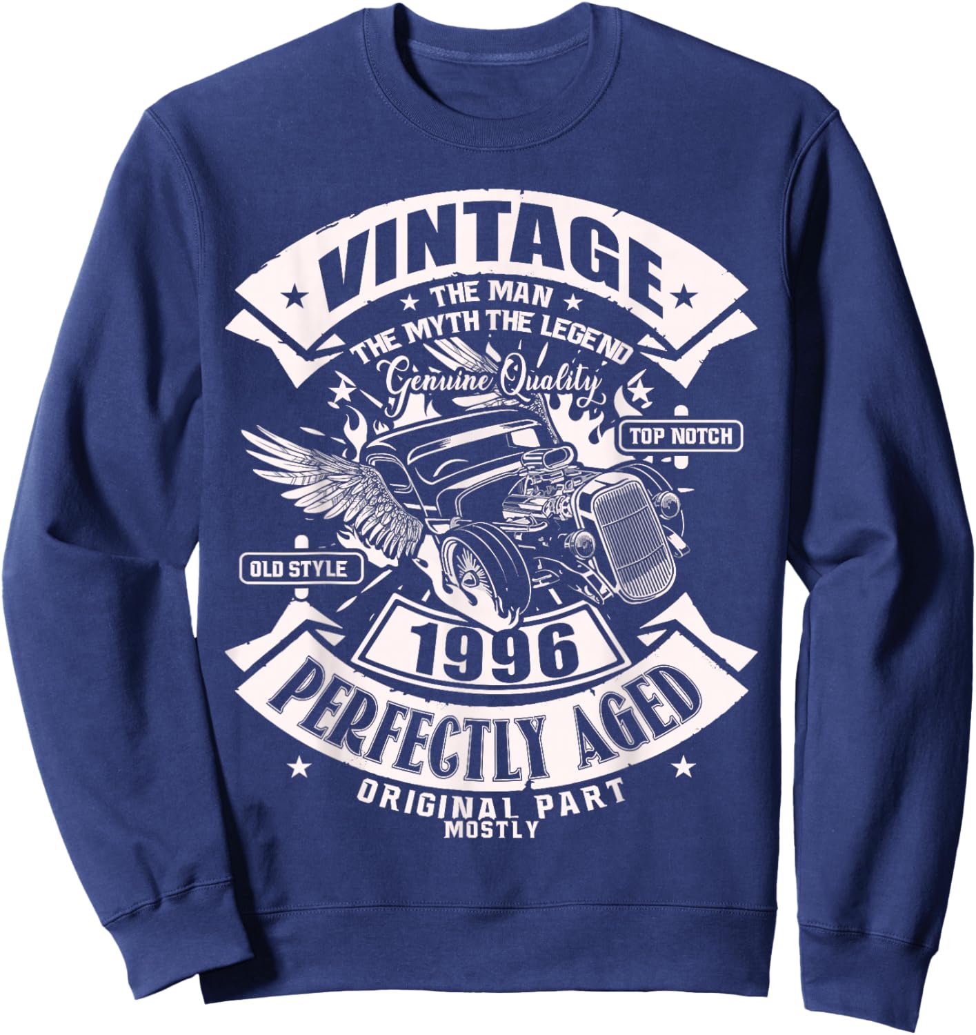 30th Birthday Gift Man Myth Legend 1996 30 Years Old Sweatshirt - Sweatshirt | Navy