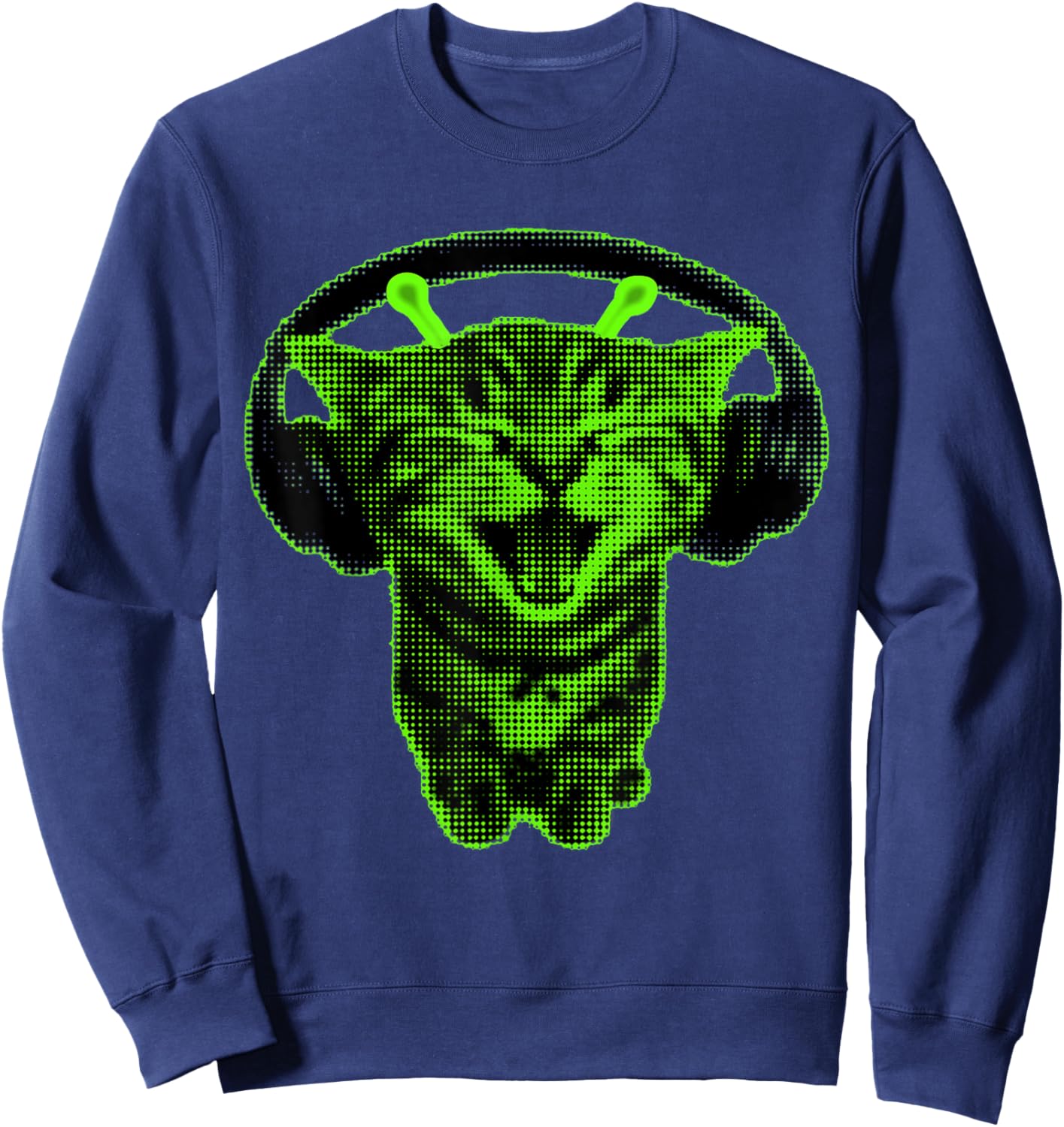 Vintage Space Kitty Sweatshirt - Sweatshirt | Navy
