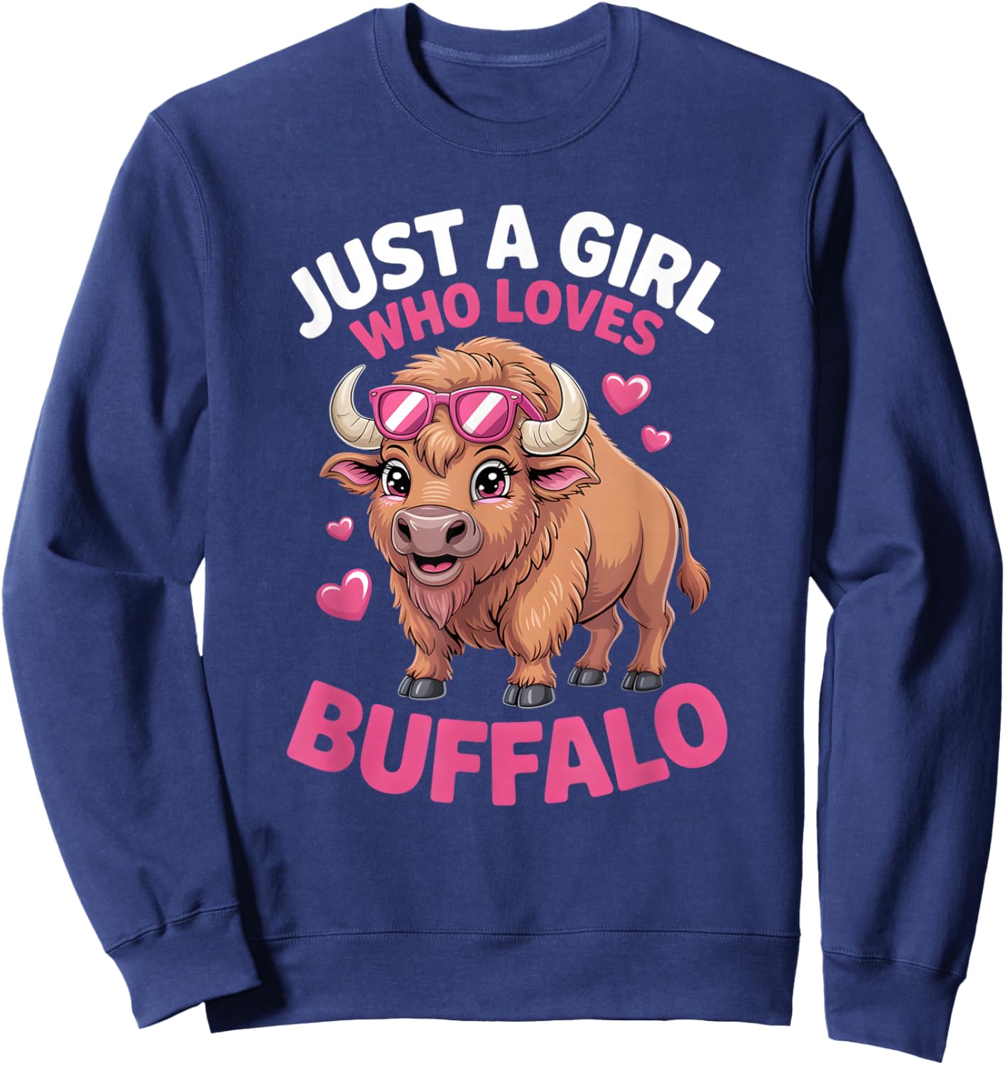 Girls Buffalo Sweatshirt - Sweatshirt | Navy