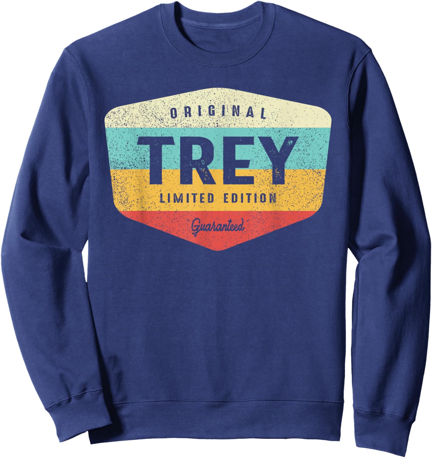 Trey Personalized Name - Trey Sweatshirt - Sweatshirt | Navy