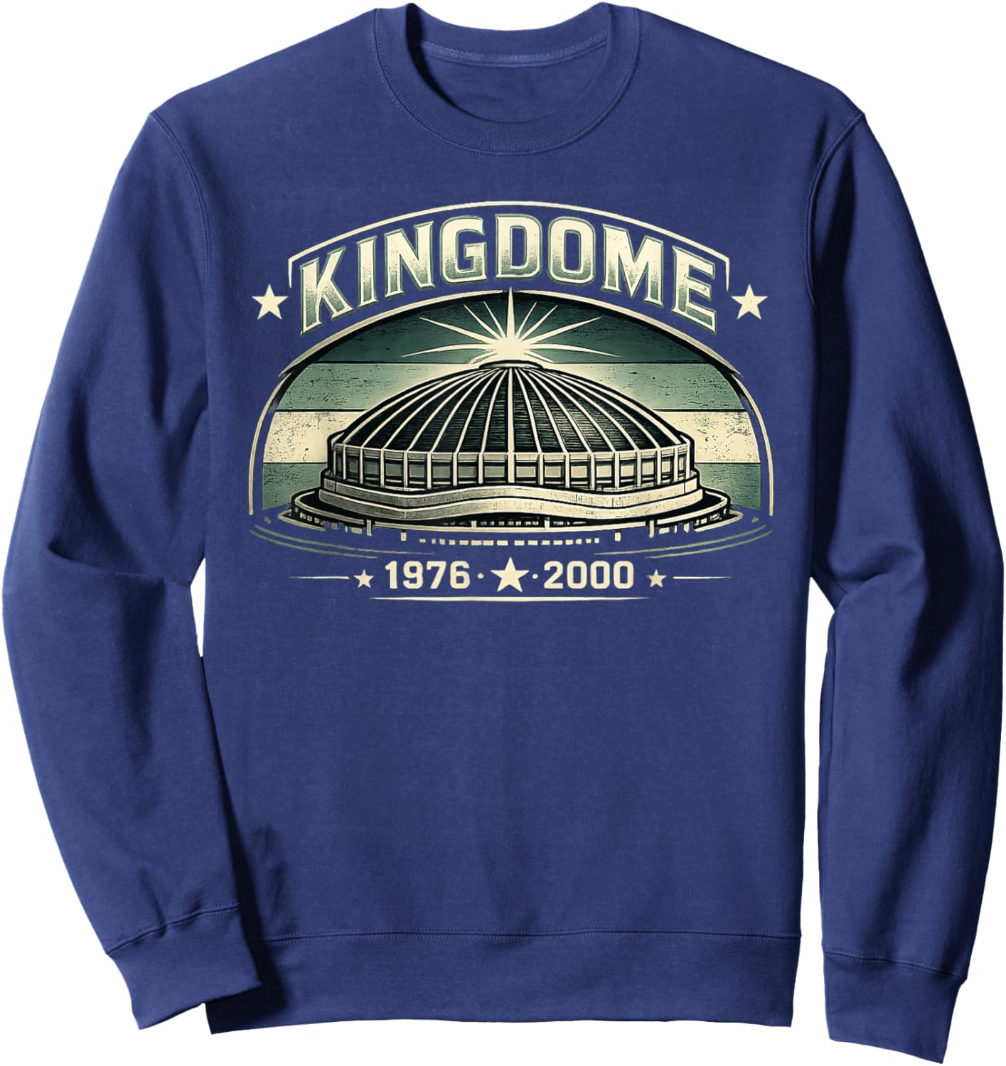 Kingdom Seattle 1976–2000 Retro Illustration Sweatshirt - Sweatshirt | Navy