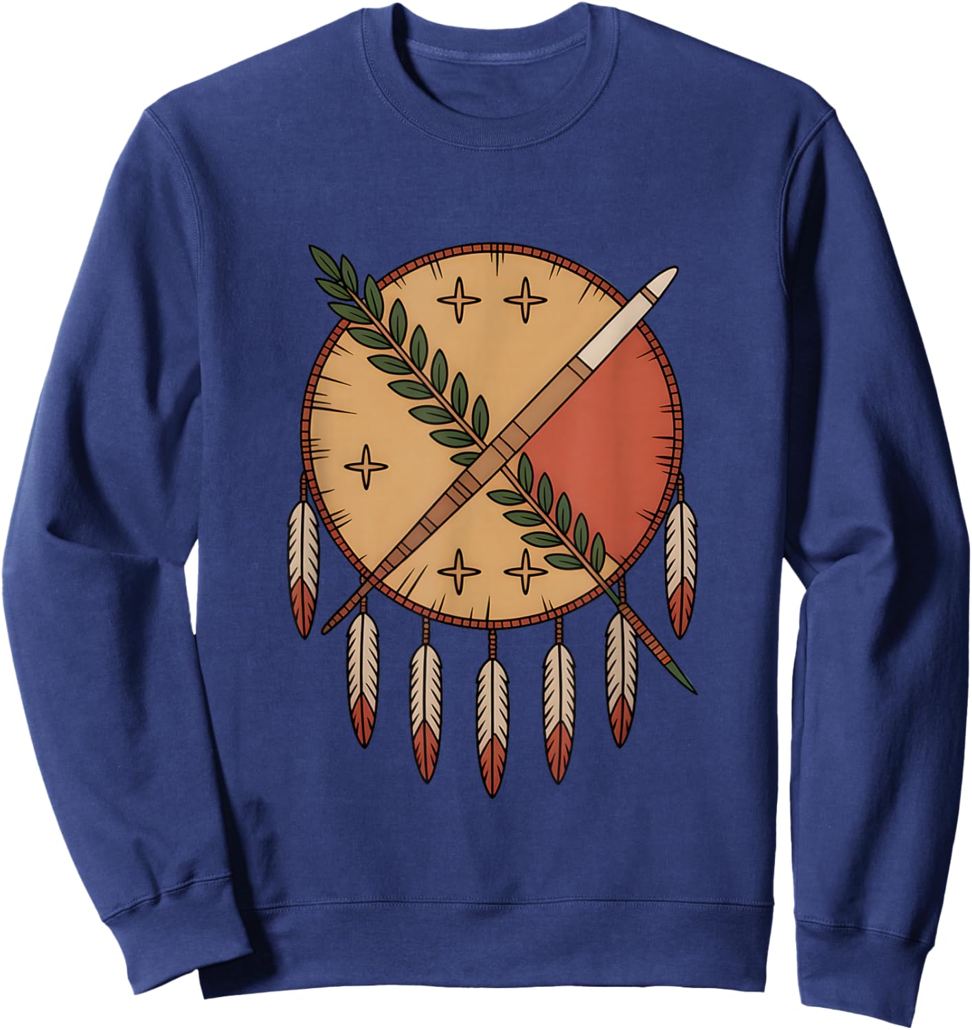 Oklahoma Flag Vintage Grunge Patriotic Home Love Men Women Sweatshirt - Sweatshirt | Navy