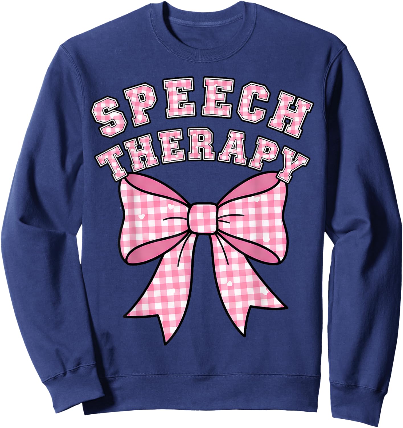 SLP Valentine's Day Speech Language Pathologist Student Sweatshirt - Sweatshirt | Navy